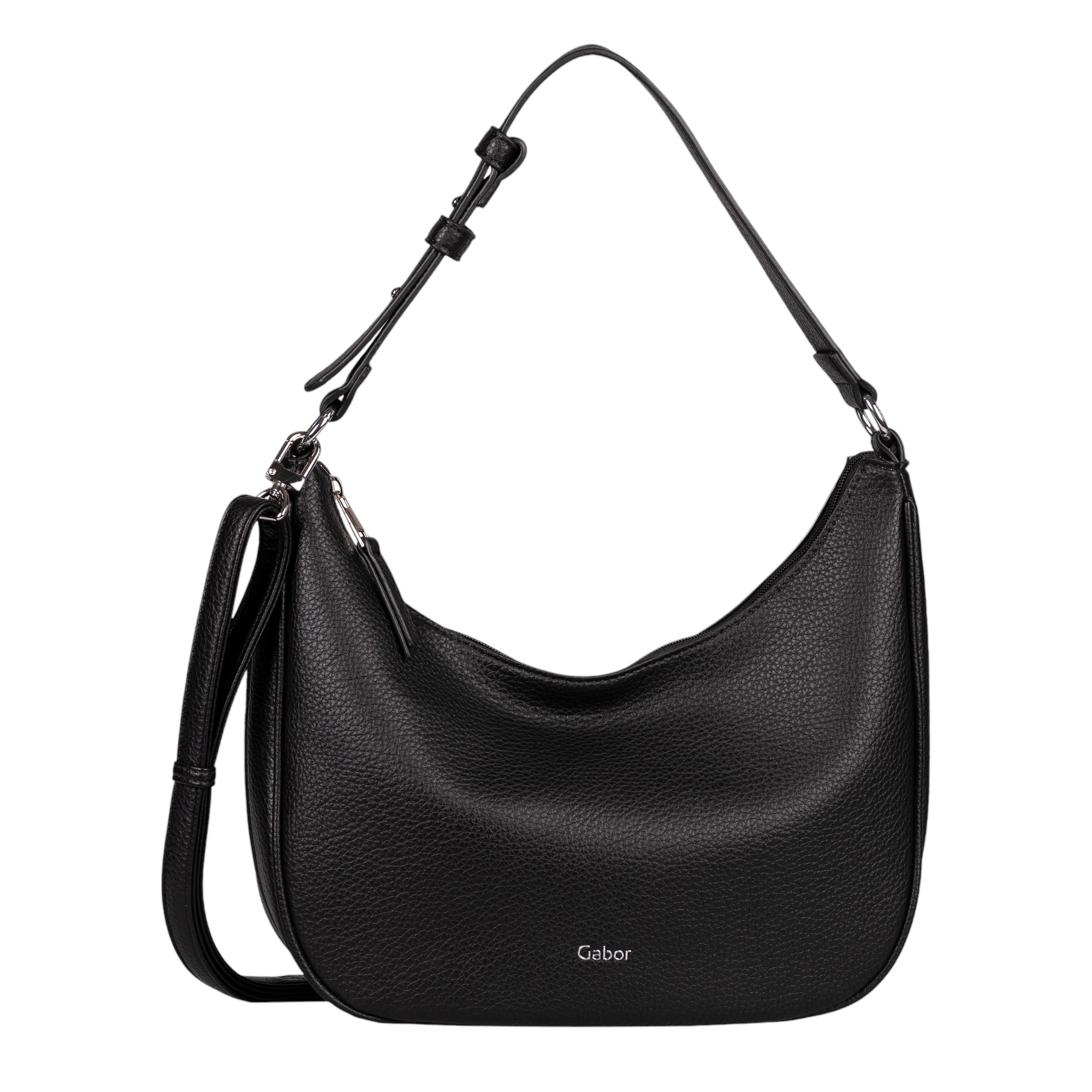 Gabor ALIRA HOBO BAG Damenaccessoires Taschen Schwarz Freizeit (060-Black, Größe OneSize)