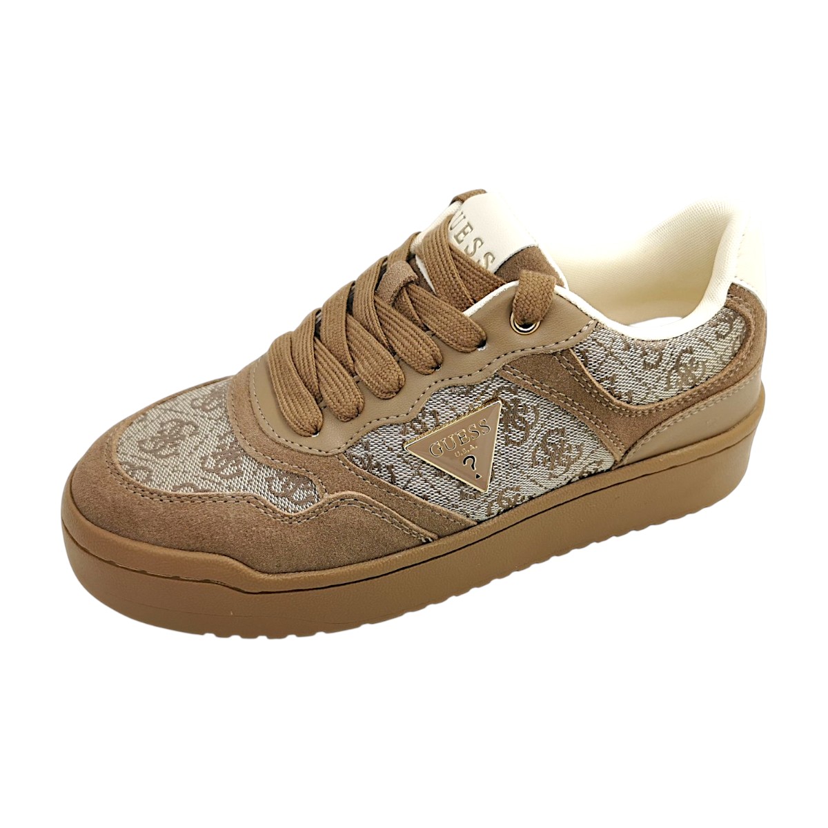 Guess Miram16 Damenschuhe Schnürschuhe Sportive Beige Sport (taupe, Gr. 1:38)