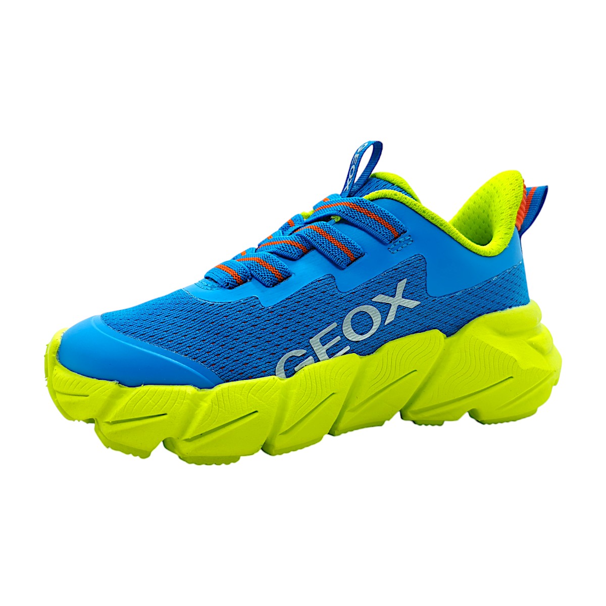 Geox Flexyper Fast Kinderschuhe Jungen Sneaker Flach Blau Freizeit