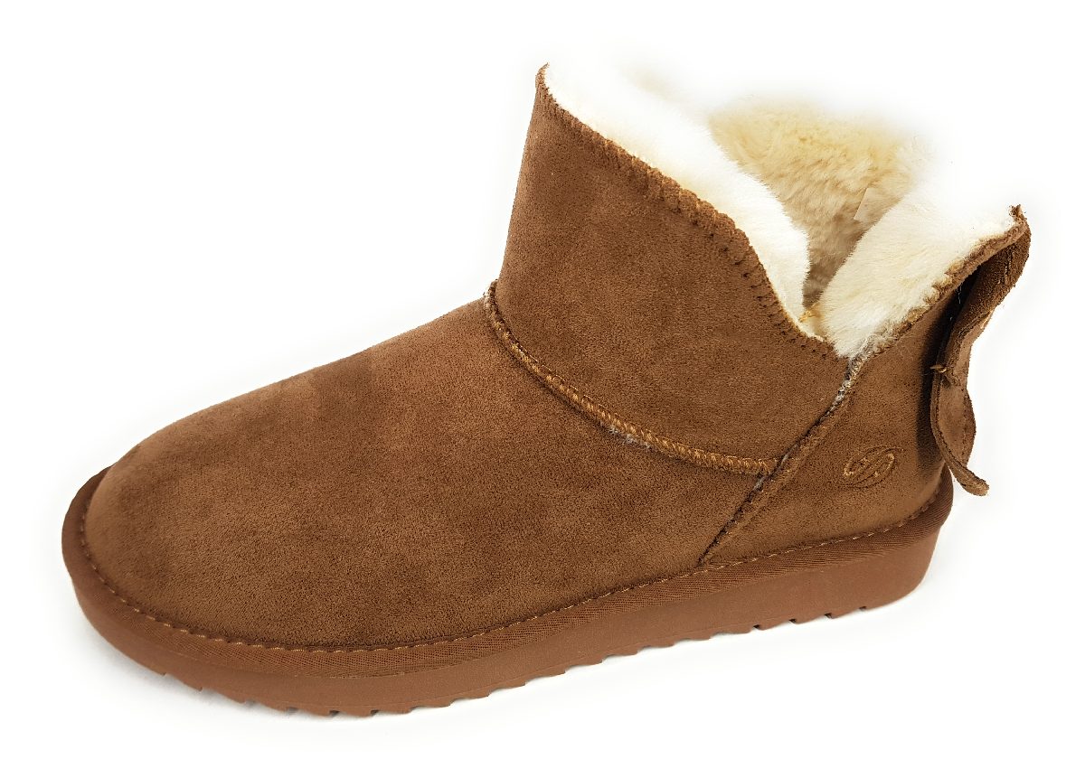 Dockers by Gerli Damenschuhe Stiefel Gefüttert Braun Freizeit