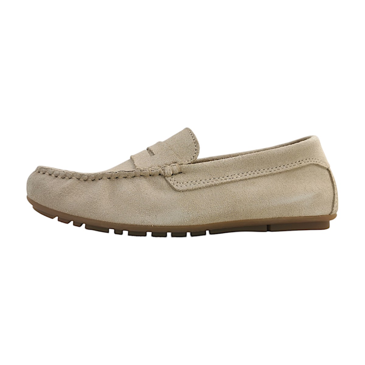 Marc O'Polo Damenschuhe Mokassin Slipper Beige Freizeit