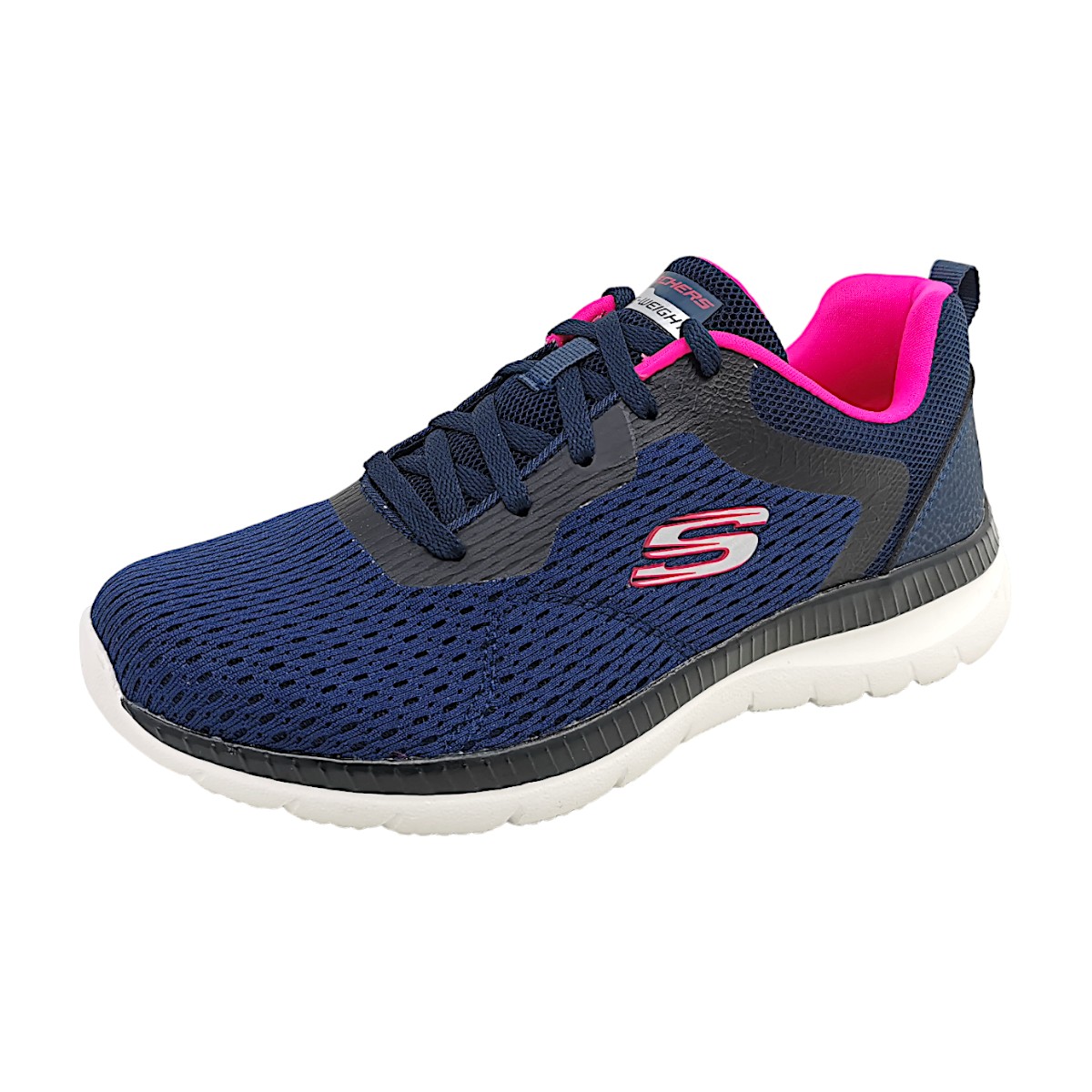 Skechers Bountiful Quick Path 12607 NVHP Blau Navy/Hot Pink NVHP