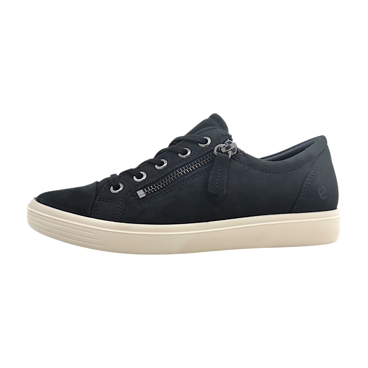 Ecco Classic Sneaker W Damenschuhe sportlicher Schnürer Schwarz Freizeit