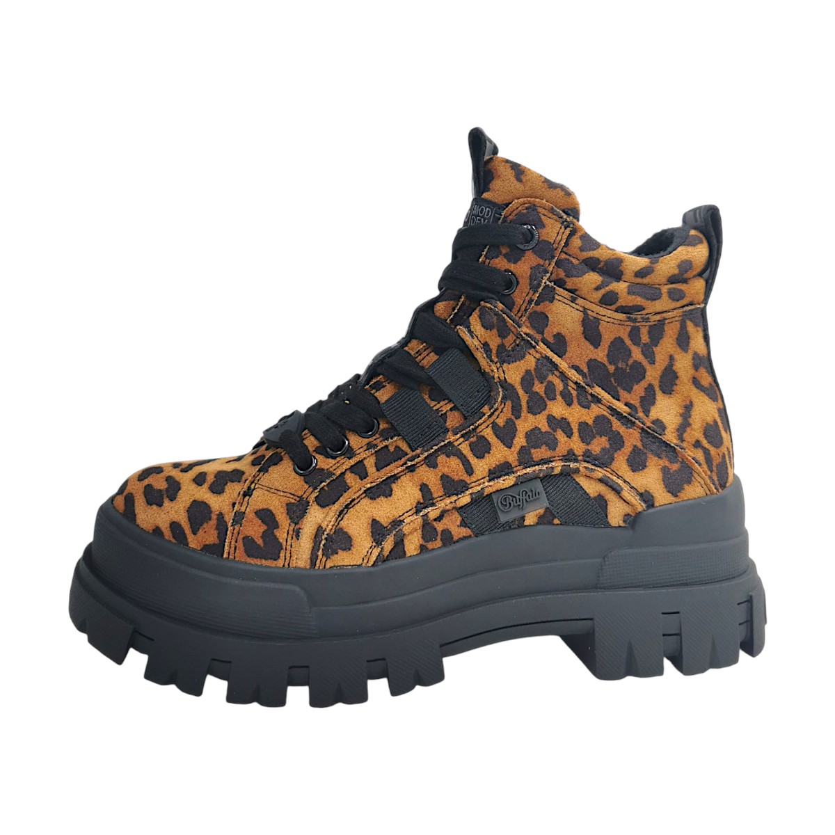 Buffalo Aspha NC MID 1622591 Braun black/beige leo