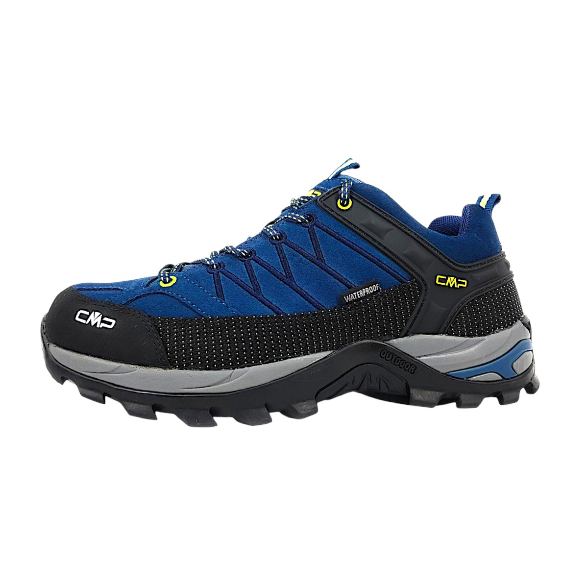CMP Rigel Low Sportschuhe Herren Outdoorschuhe Wanderschuh Blau Freizeit (Blue Ink/Yellow 08 MF08 MF, Gr. 1:41)