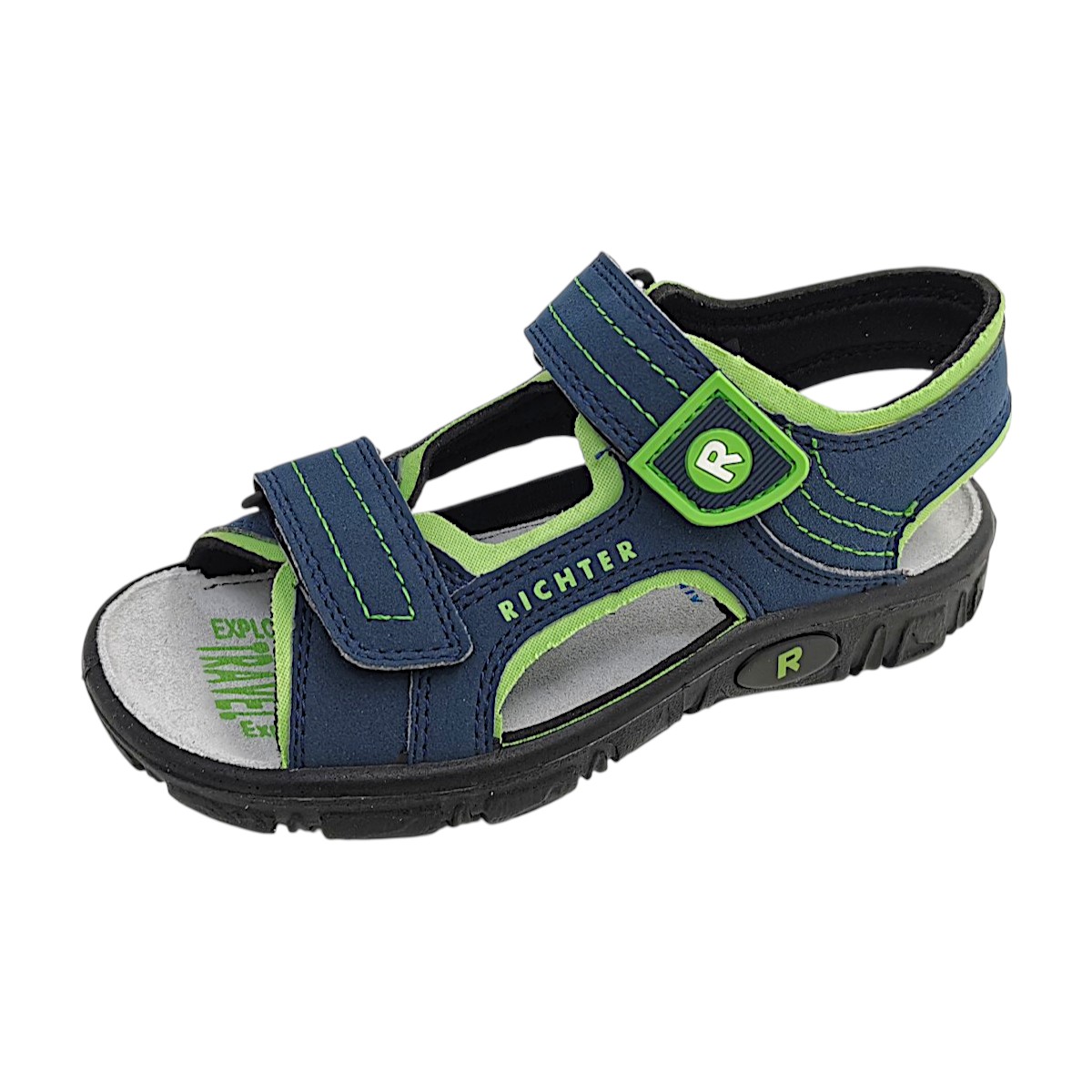 Richter Kinderschuhe Burschen Sandalen Blau Freizeit (atlantic/apple/blau 7202, Größe 29 EU)