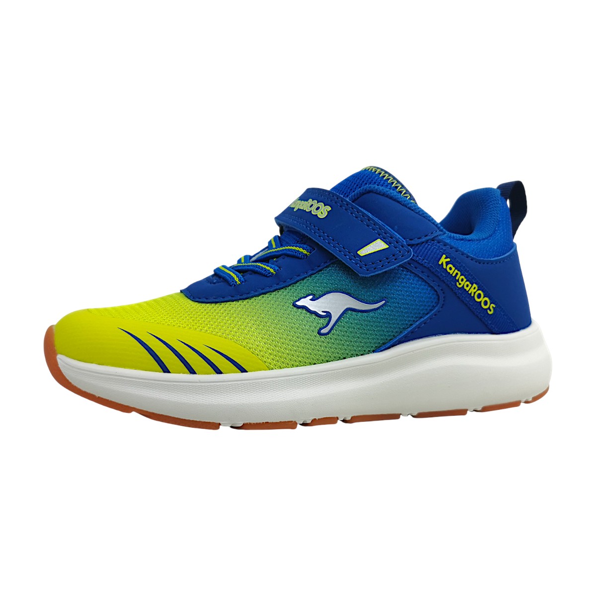 KangaRoos KB-Rida EV Sportschuhe Kinder Laufschuhe Klettschuh Grün Freizeit (Skydiver/Limetta 4454, Größe 35 EU)