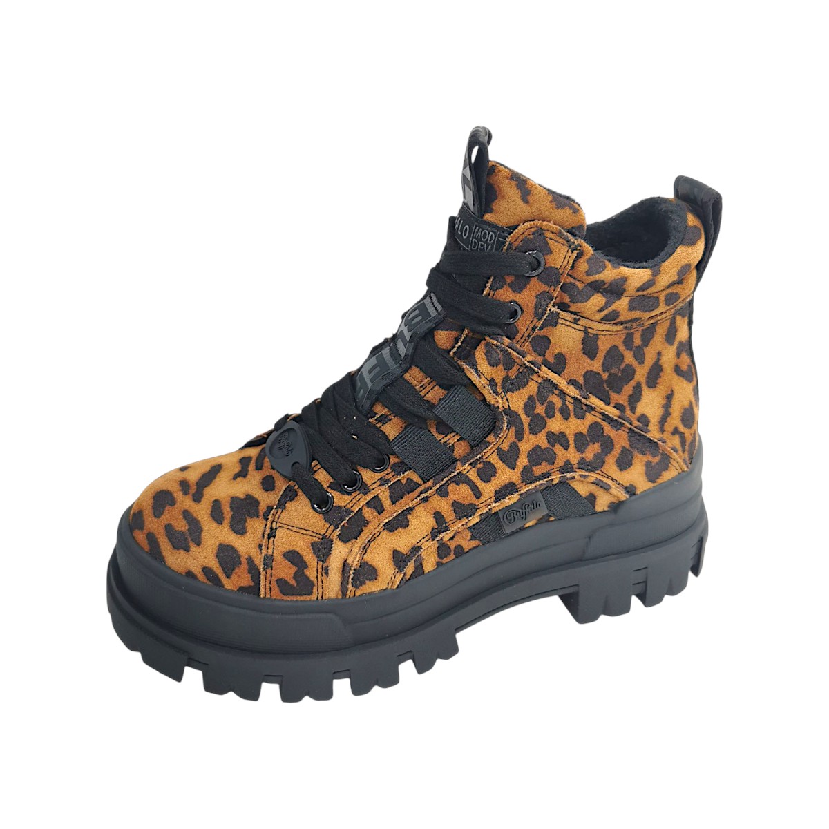 Buffalo Aspha NC MID 1622591 Braun black/beige leo