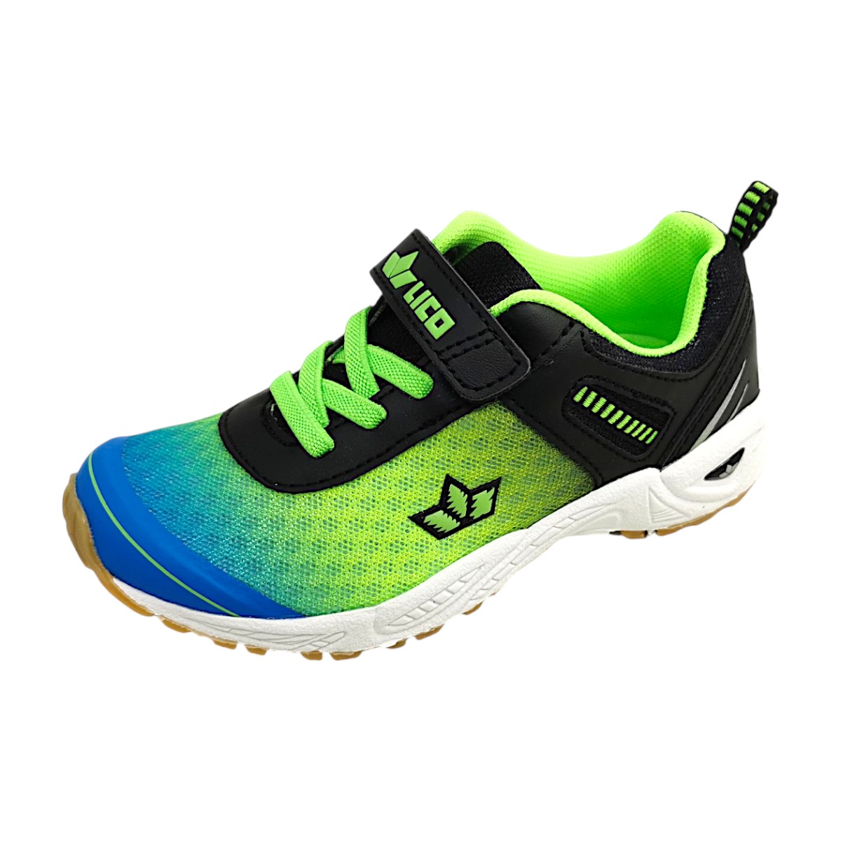 Lico Barney VS Sportschuhe Kinder Laufschuhe Klettschuh Grün Freizeit (lemon/blau/schwarz 5124, Größe 28 EU) Lico Barney VS Sportschuhe Kinder Laufschuhe Klettschuh Grün Freizeit (lemon/blau/schwarz 5124, Größe 28 EU)