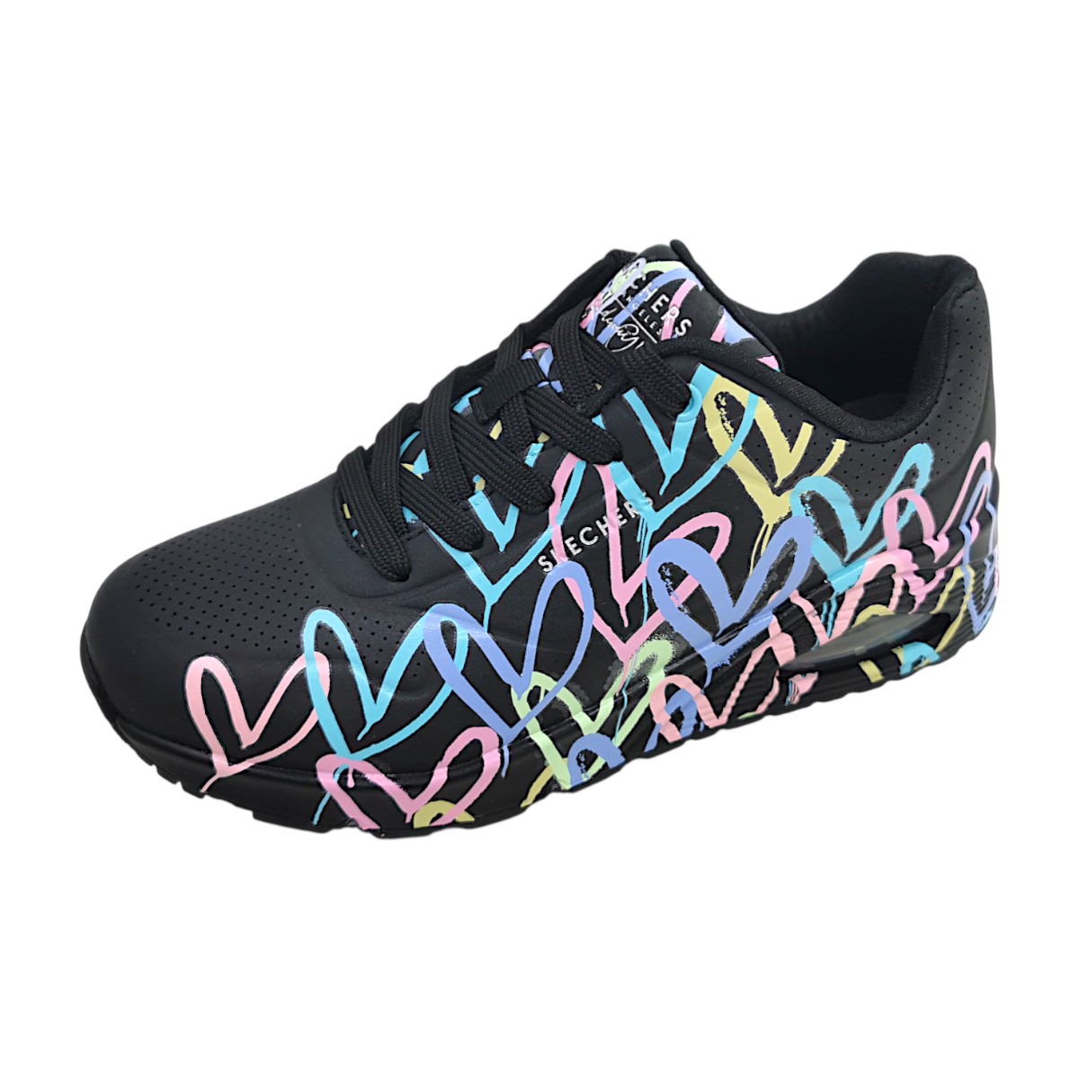 Skechers Uno - Spread the Love 155507/BPTQ Schwarz Black/multi BPTQ