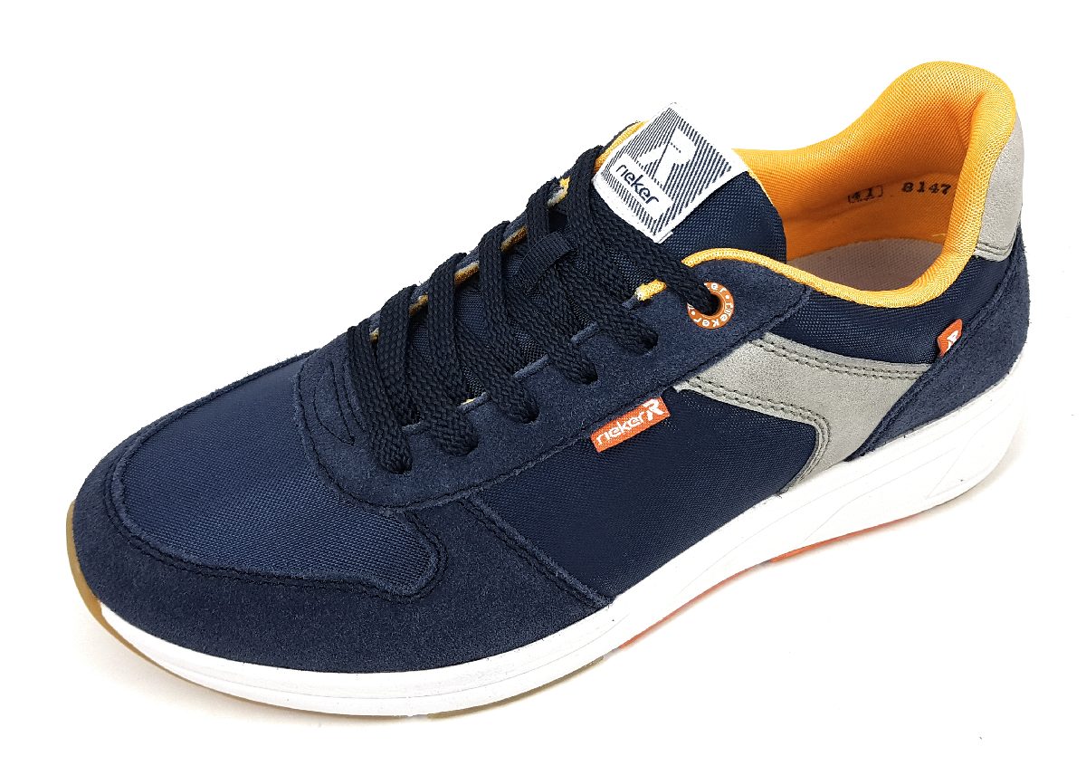 Rieker Samtcaft 07002-14 Blau 14 blau kombi