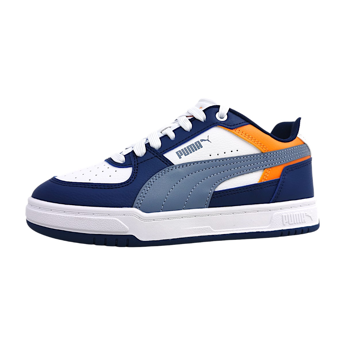 Puma Caven III Block Jr. Sportschuhe Kinder Sneaker Mehrfarbig Freizeit (blue jewel/gray sky/white, Gr. 3:4.5)