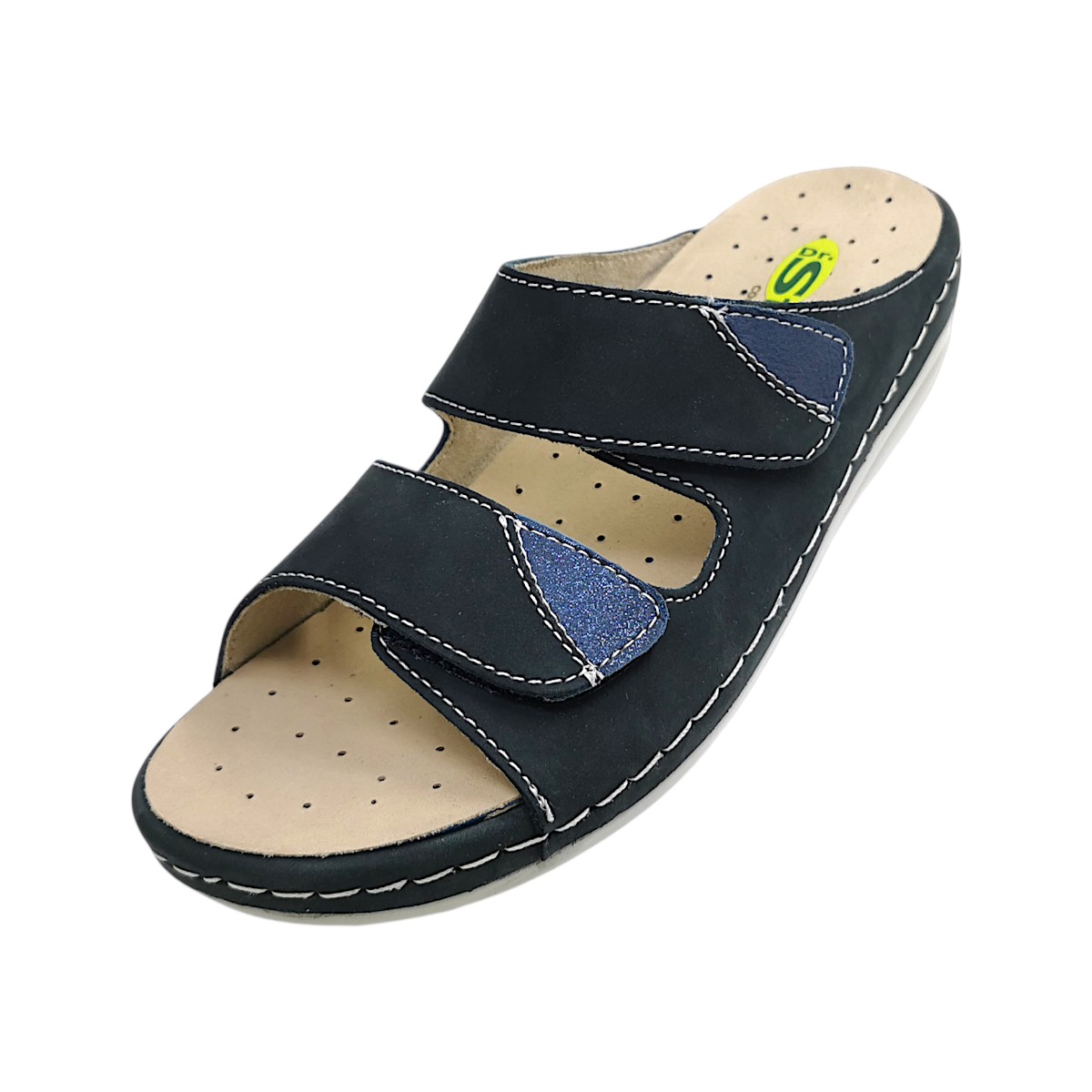 Dr. Stark Relax Damenschuhe Pantoletten Bequem Blau Freizeit