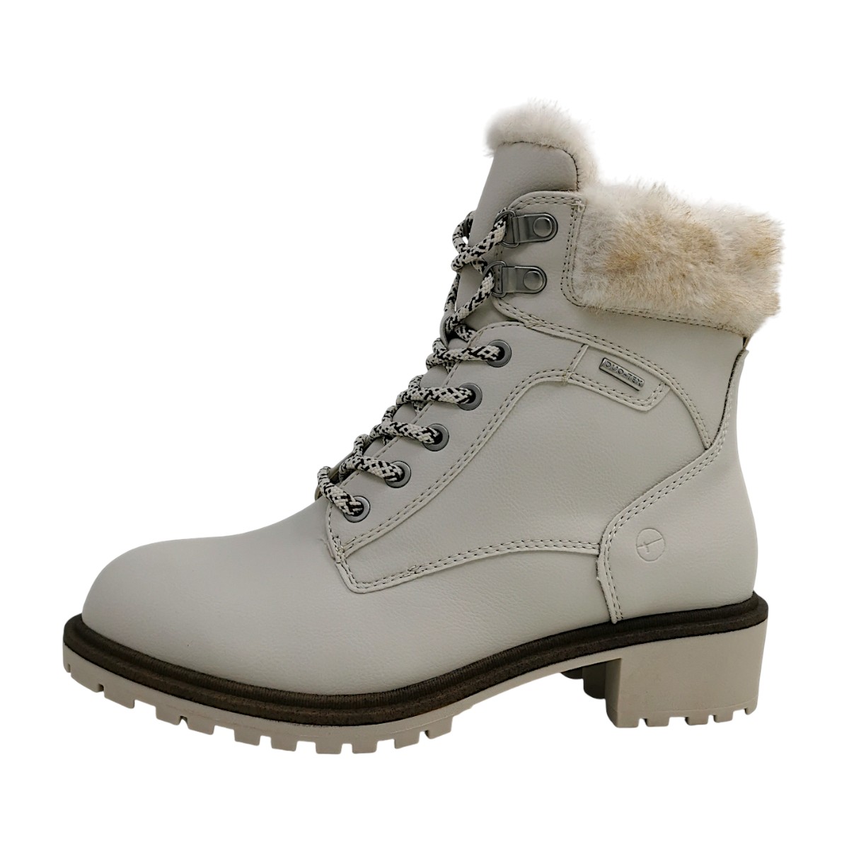 Tamaris Damenschuhe Schnürstiefel Weiß Freizeit (cream 427, Gr. 1:38)