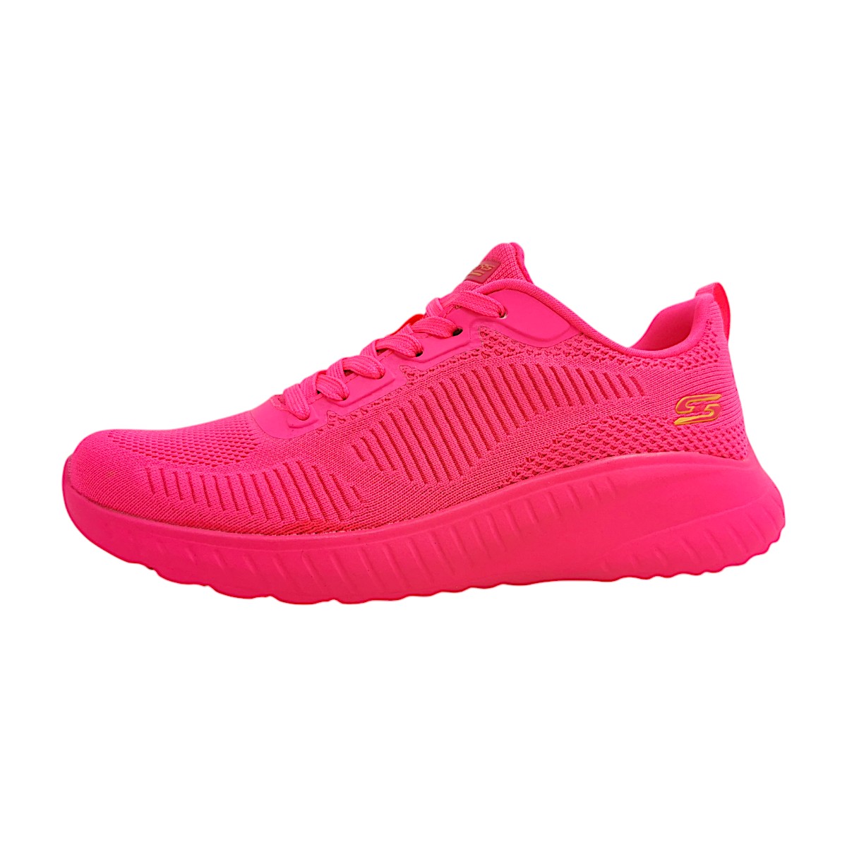 Skechers Bobs Squad Chaos-Cool Ryt Sportschuhe Damen Laufschuh Rosa