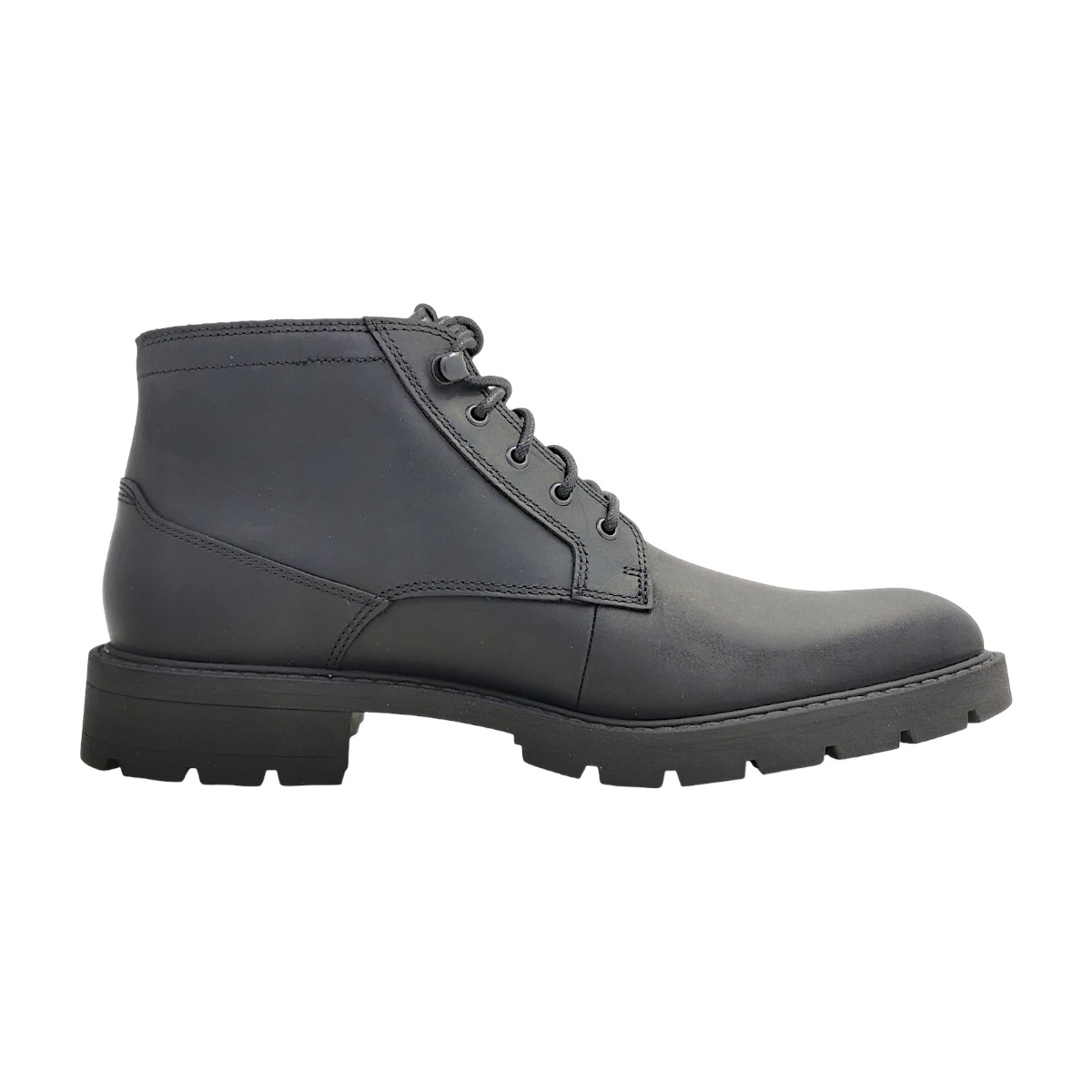 Timberland Elmhurst MID Lace up Chuk Herrenschuhe Schnürstiefel Schwarz Freizeit (Black 0011, Größe 42 EU)