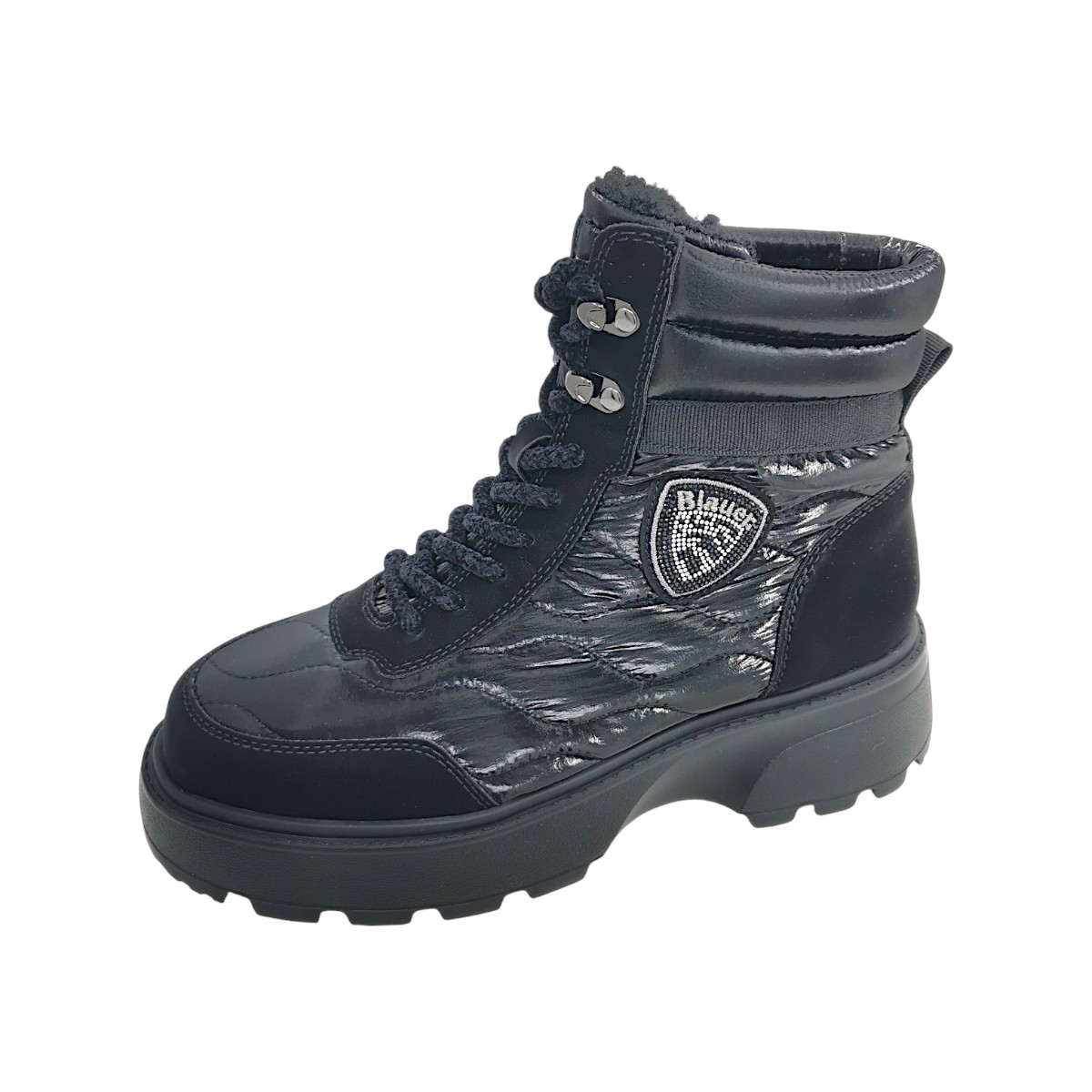 Blauer USA Blanca Damenschuhe Schnürstiefel Schwarz Freizeit (Black BLK, Größe 37 EU)