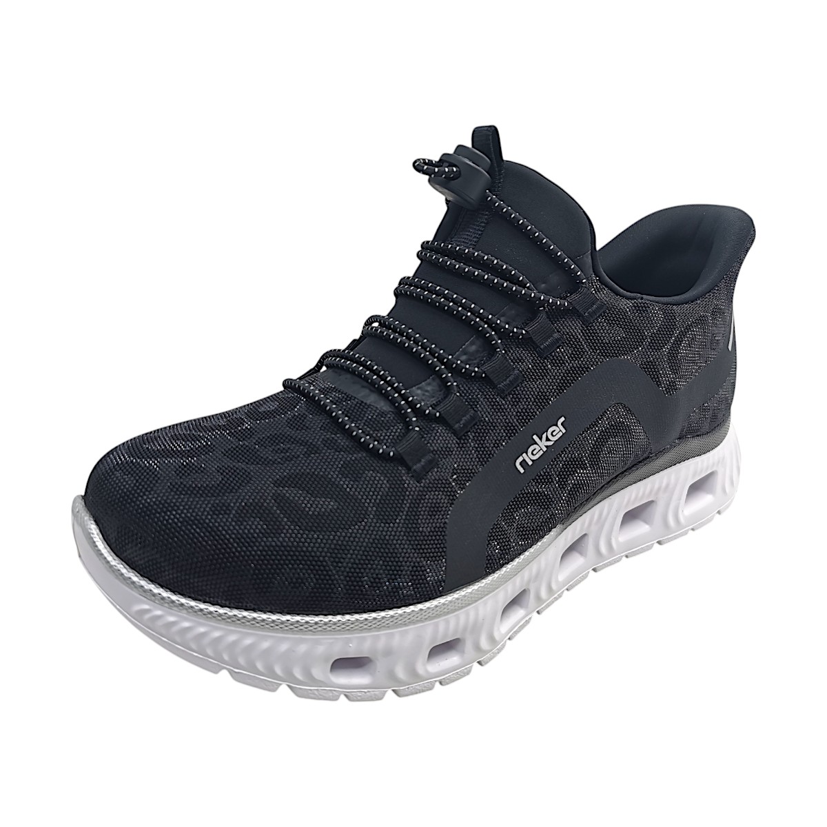 Rieker Leona/Foilmatt/Scuba M6066-01 Schwarz schwarz 01