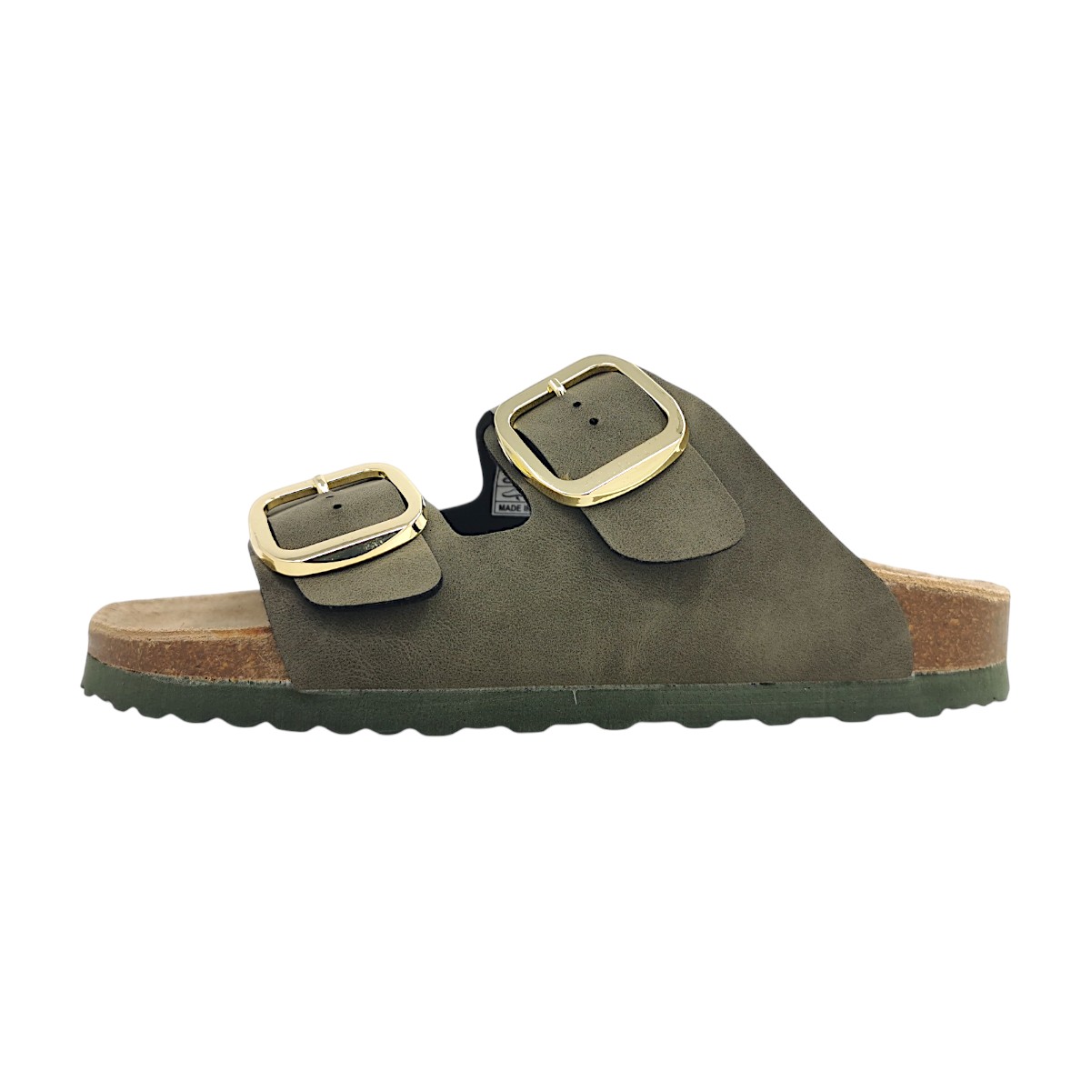 Jane Klain Damenschuhe Hausschuhe Pantolette Grün Freizeit