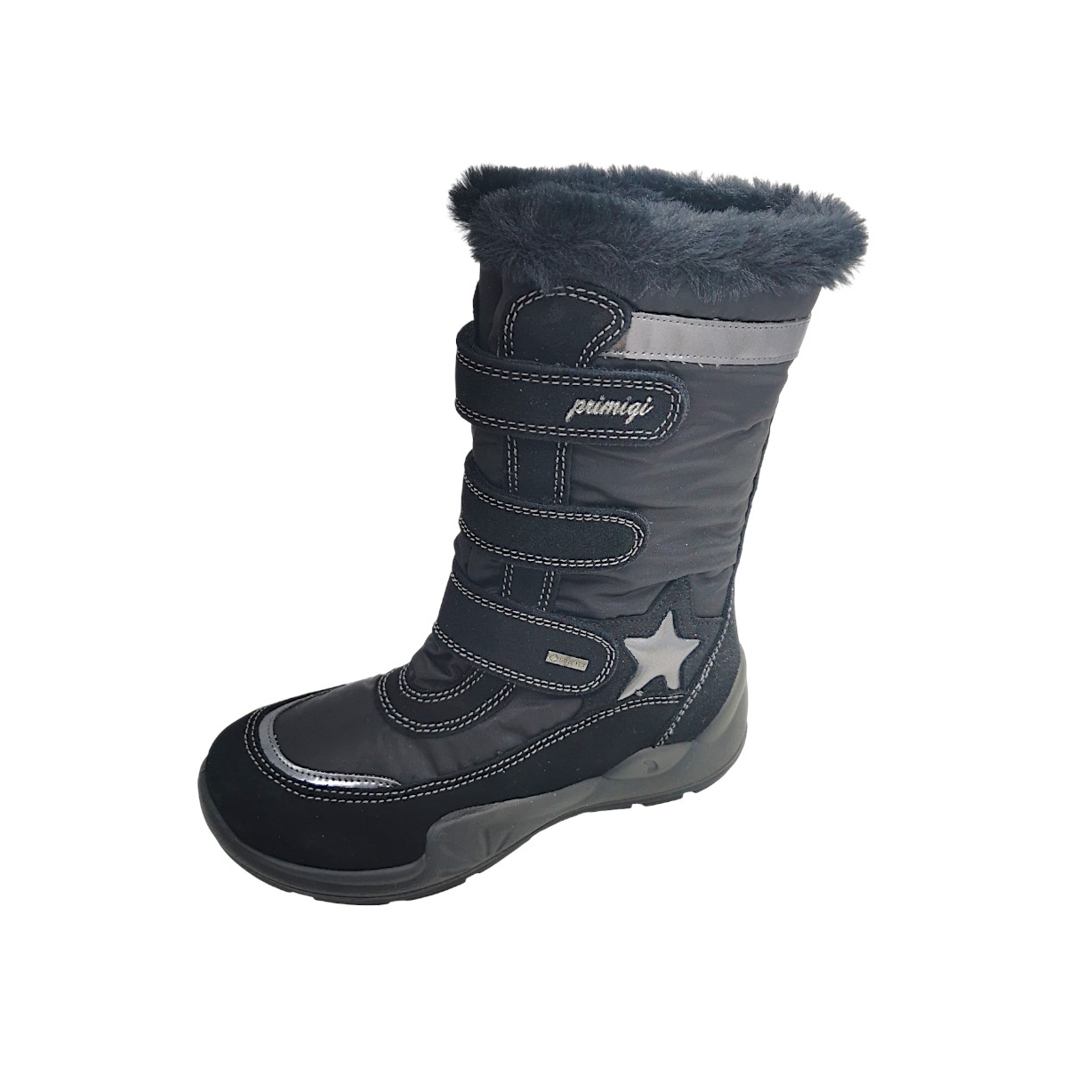 Primigi Girl Winger GTX Kinderschuhe Mädchen Winterstiefel Schwarz Freizeit (Nero/nero 018, Größe 40 EU)