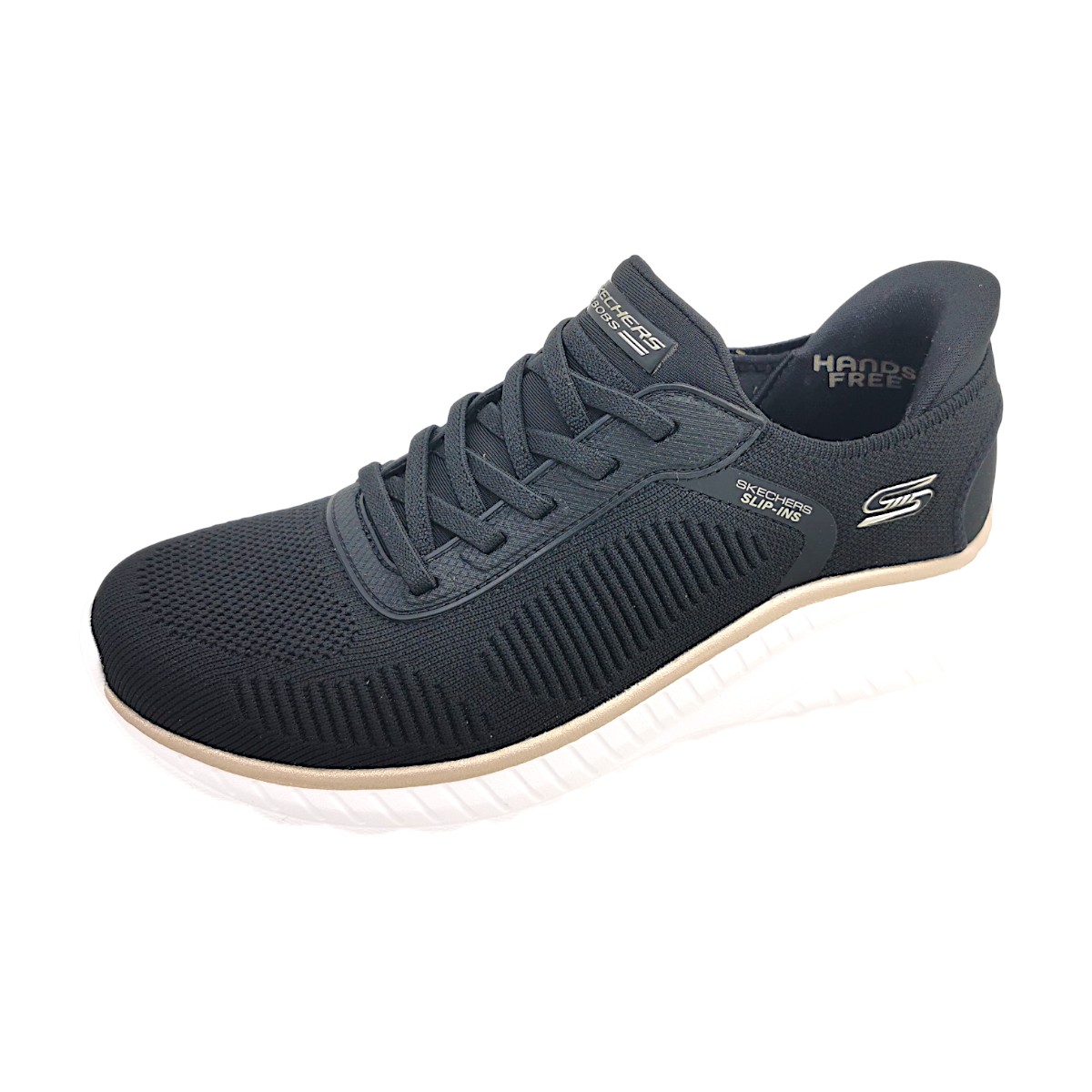 Skechers Bobs Squad Chaos-Current 117497 BKGD Schwarz black/gold BKGD