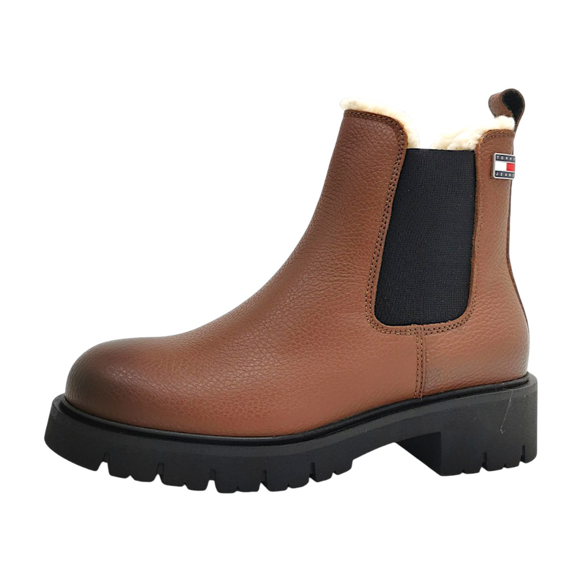 Tommy Hilfiger TJW Cleated Chelsea Boots Damenschuhe Schaftstiefel Braun (sunset rust GPH, Gr. 1:40)