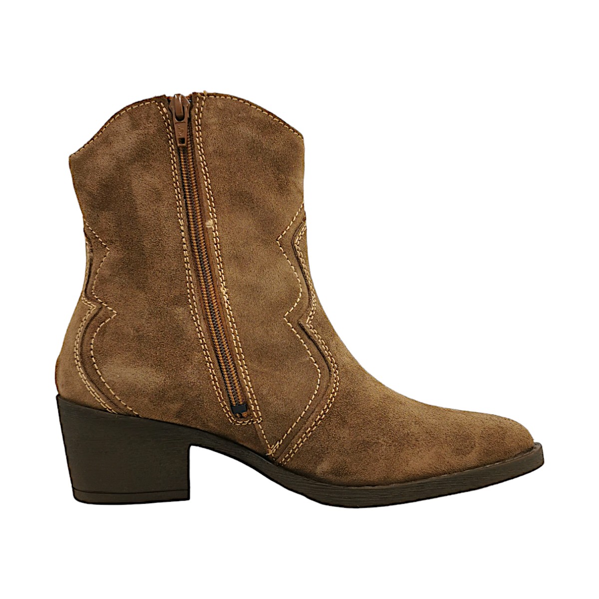 Tamaris Damenschuhe Stiefel Reißverschluss Braun Freizeit (Brown 300, Gr. 1:36)