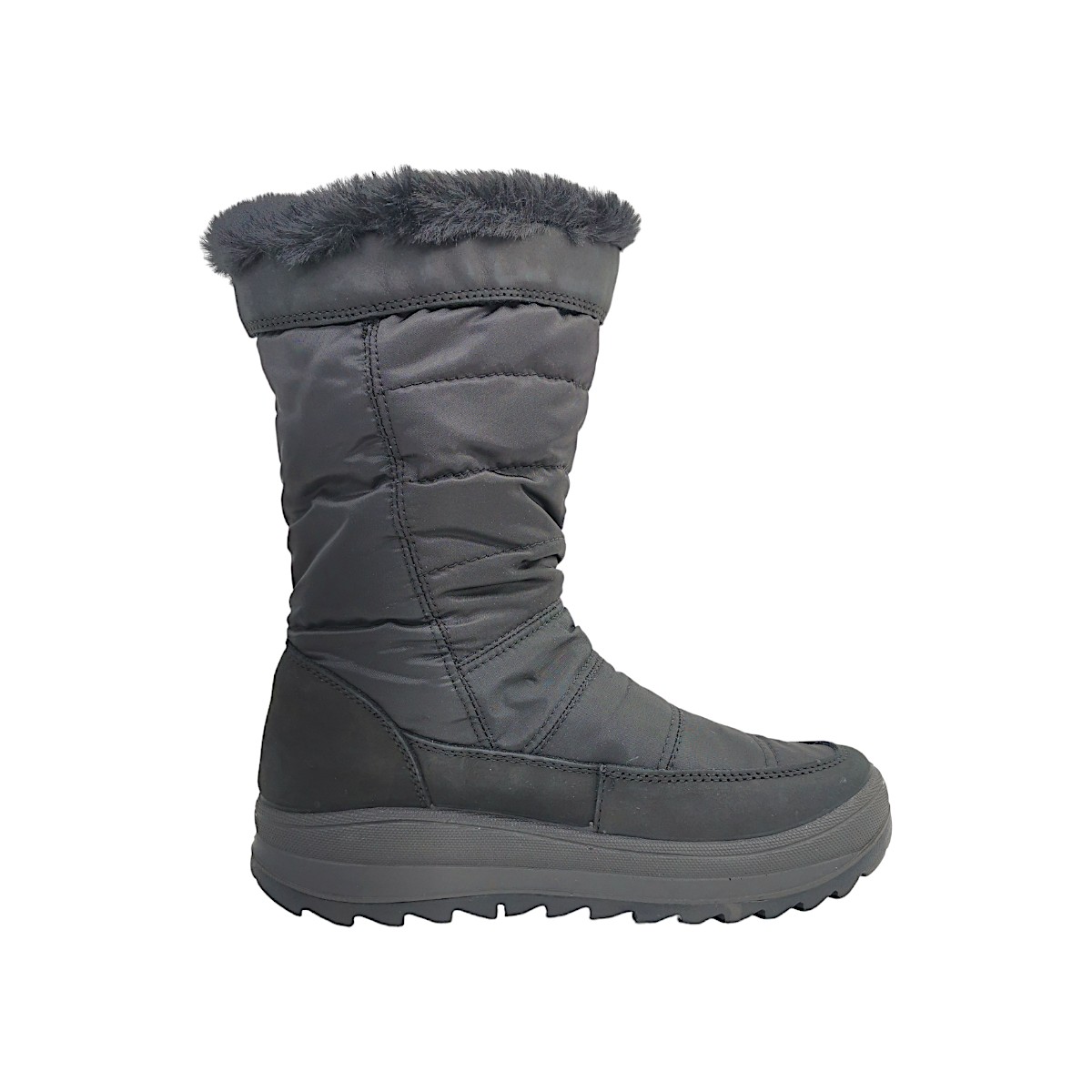 Imac Damenschuhe Stiefel Gefüttert Schwarz Freizeit (011 black, Größe 42 EU)