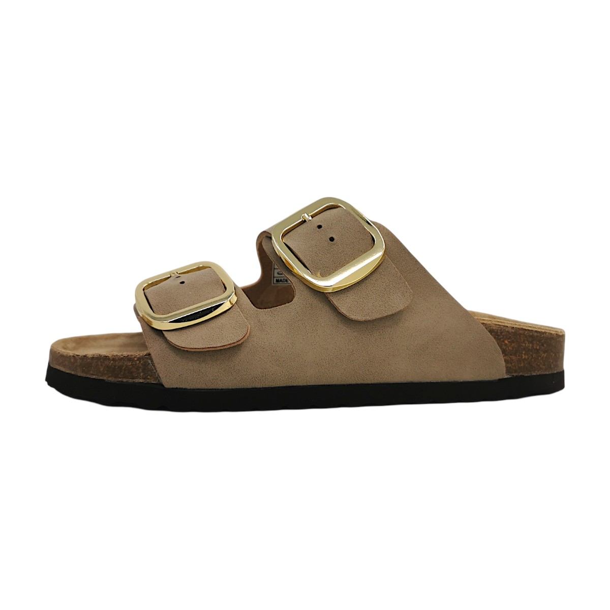 Jane Klain Damenschuhe Pantoletten Fußbett Beige Freizeit
