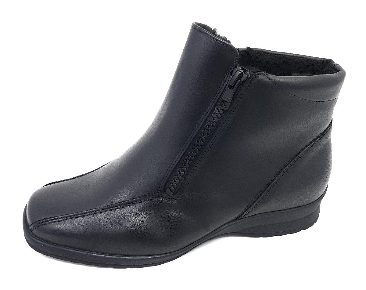 Semler Karolin-Stf. Damenschuhe Stiefeletten Reißverschluss Schwarz (001- Schwarz, Größe 41 EU)