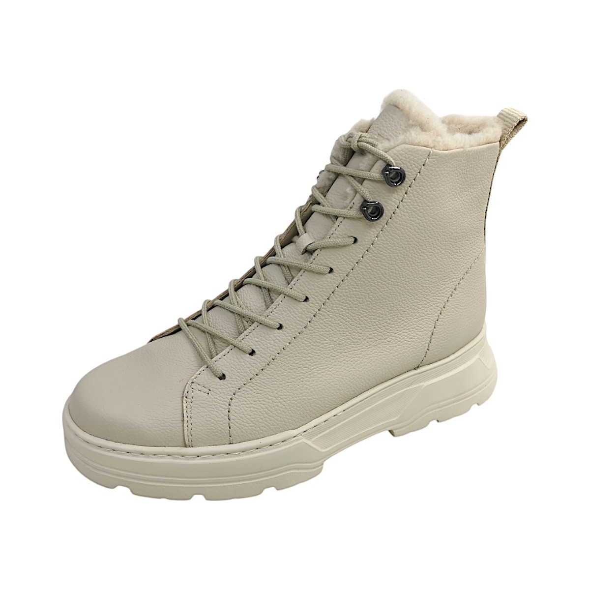 Paul Green Damenschuhe Schnürstiefel Beige Freizeit (Biscuit 04, Gr. 2:7)