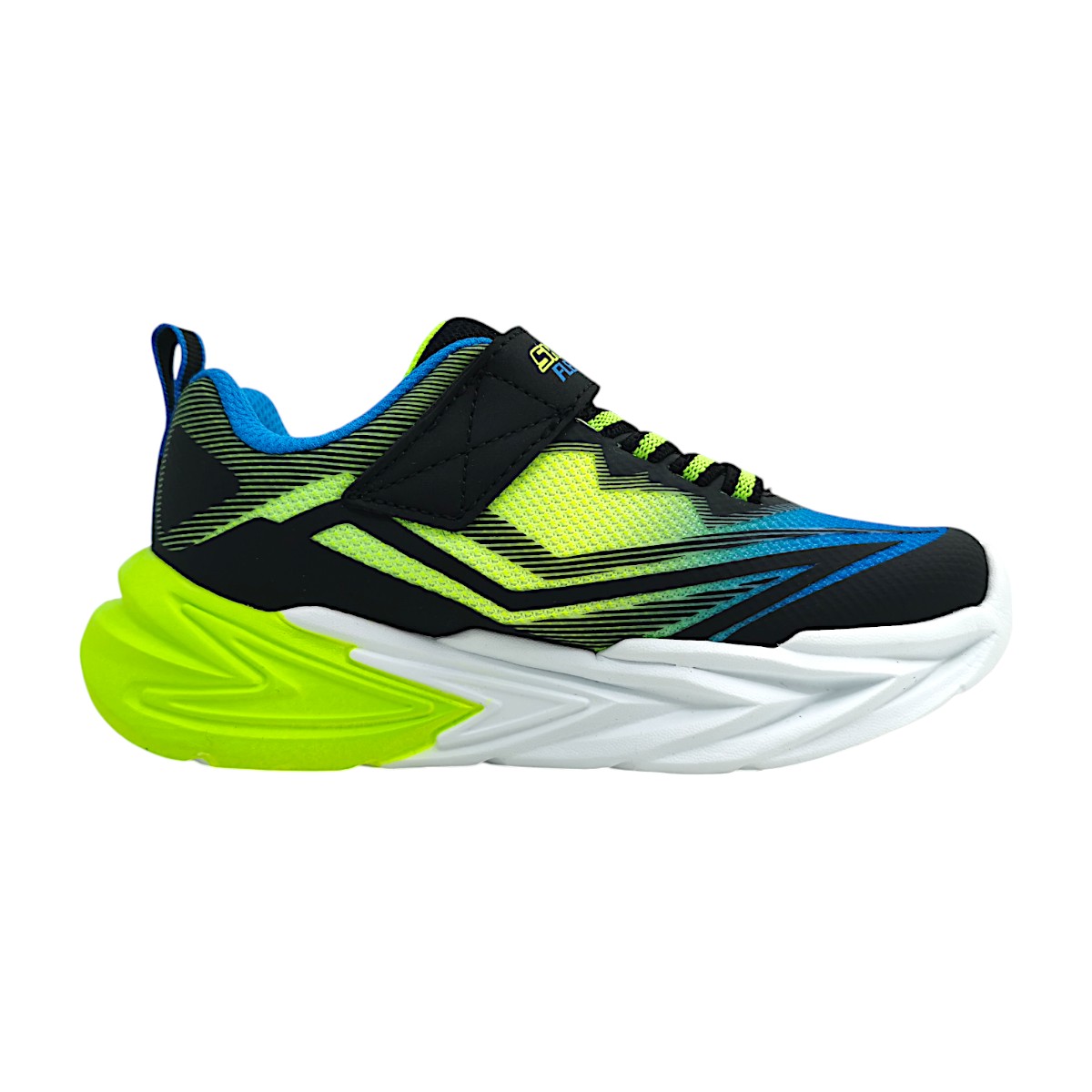 Skechers S Lights Flex-Glow Ultra 400139L/BBLM Schwarz black/blue-lime BBLM