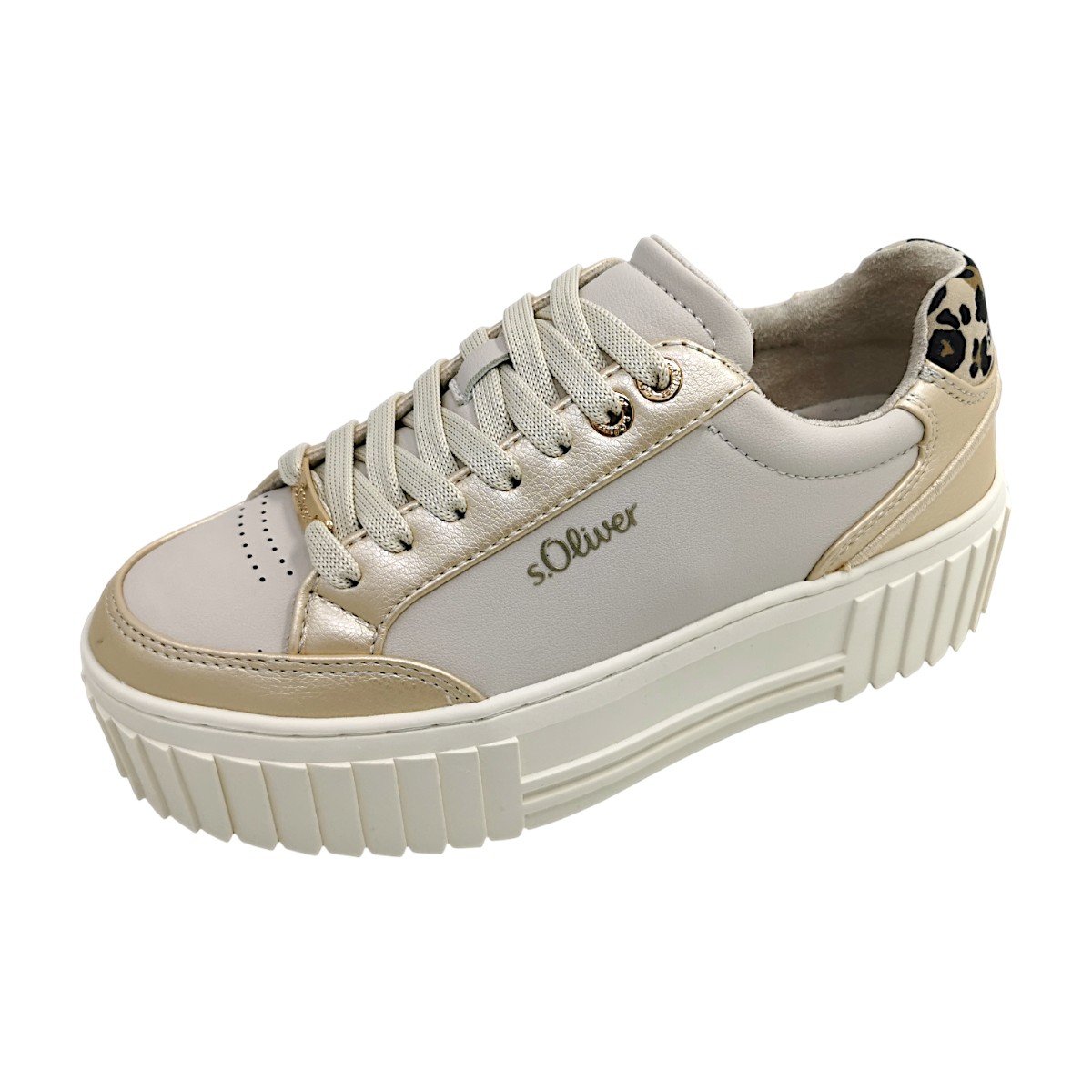 s.Oliver Damenschuhe sportlicher Schnürer Beige Freizeit (Beige/champagner gold81D4, Größe 38 EU) s.Oliver Damenschuhe sportlicher Schnürer Beige Freizeit (Beige/champagner gold81D4, Größe 38 EU)