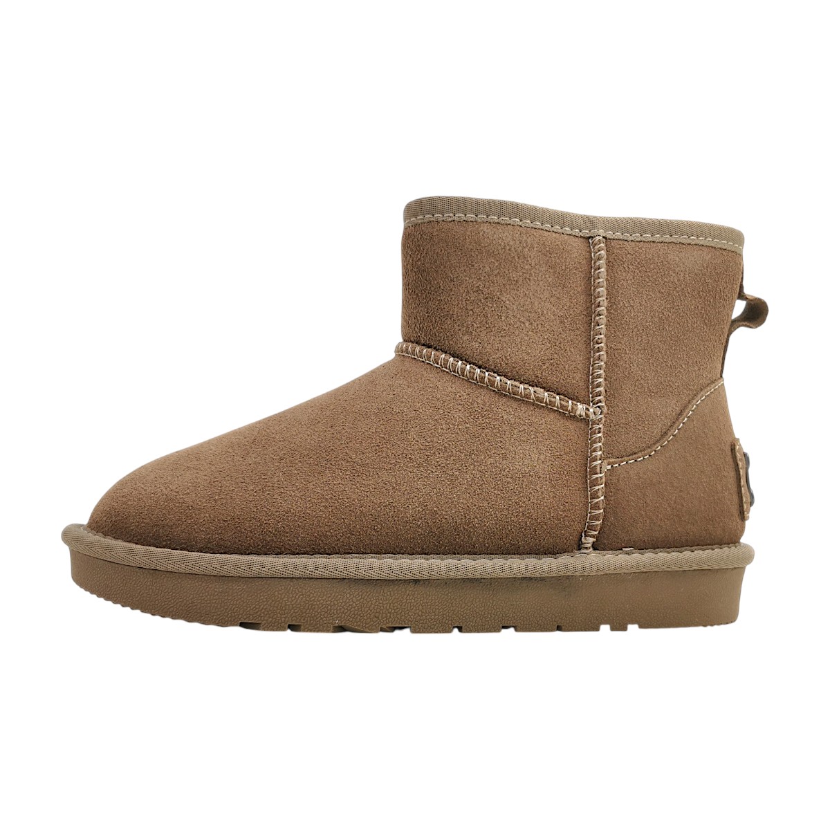 Queens Damenschuhe Gefüttert Winterstiefel Braun Freizeit