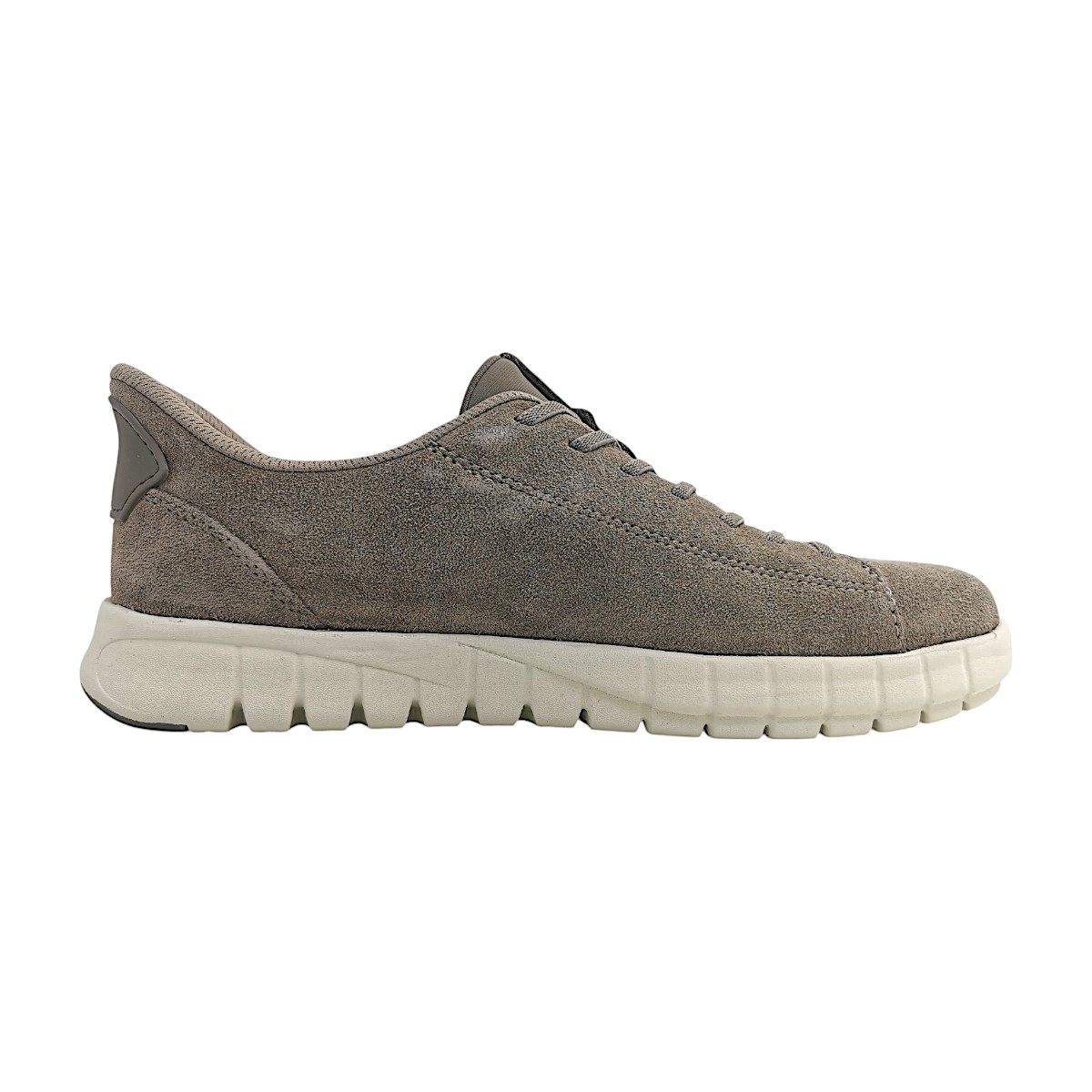 Geox Flextride Plus Herrenschuhe Slipper Grau Freizeit (dove grey C1018, Größe 46 EU)