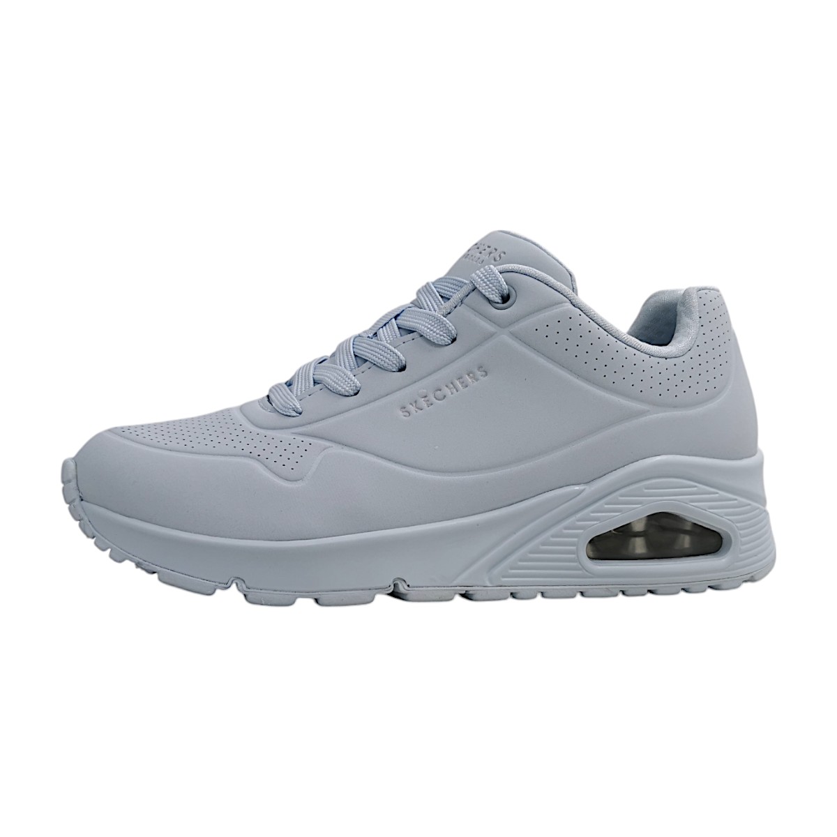 Skechers UNO Stand On Air Damenschuhe Schnürschuhe Sportive Sneaker Blau Skechers UNO Stand On Air Damenschuhe Schnürschuhe Sportive Sneaker Blau
