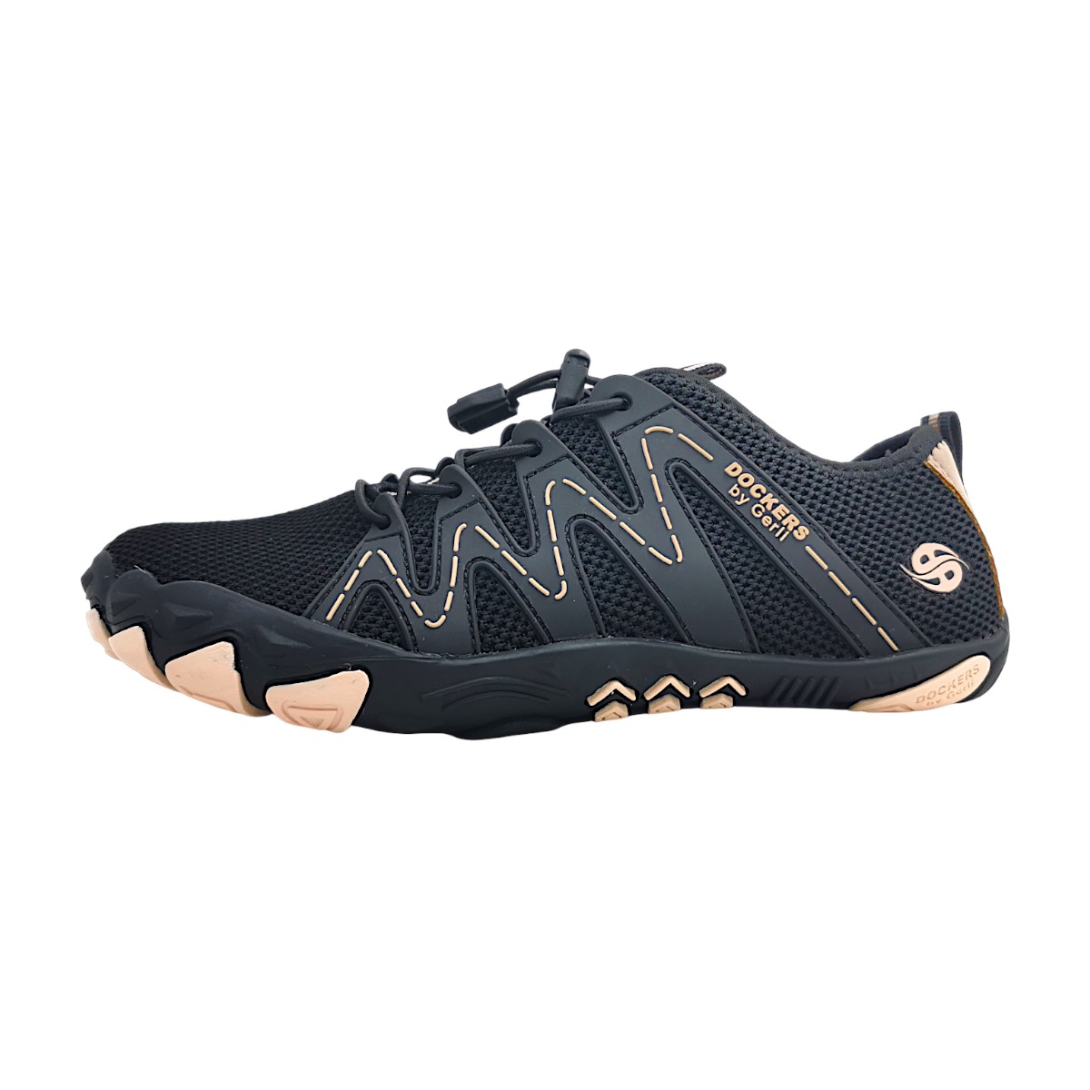 Dockers by Gerli Damenschuhe Halbschuhe Bequem sportlicher Schnürer Schwarz Freizeit