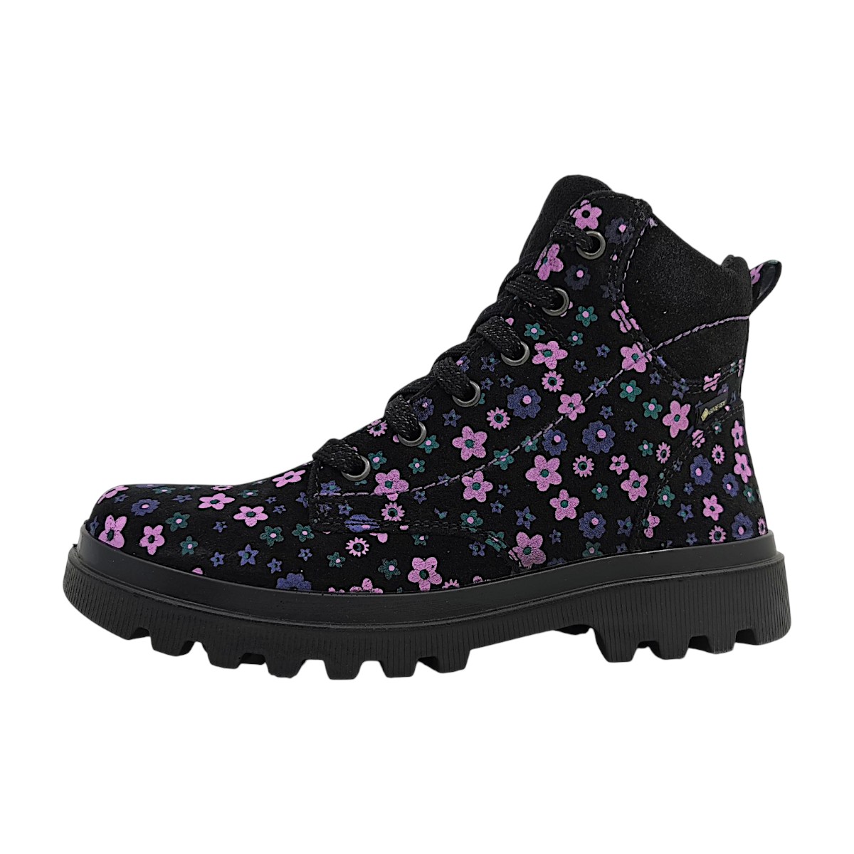 Superfit Abby Nova Kinderschuhe Mädchen Schnürstiefel Schwarz Freizeit