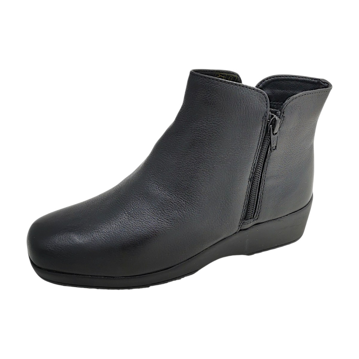 Lark & Finch Bruna Boot Damenschuhe Stiefel Reißverschluss Schwarz Freizeit (black, Größe 41 EU)