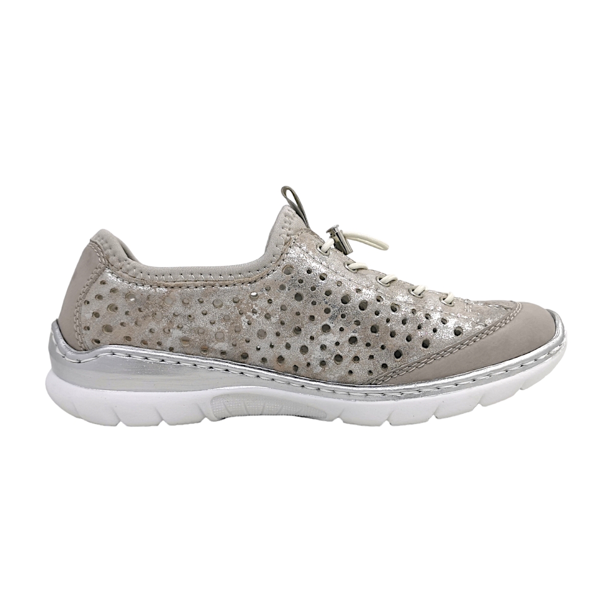 Rieker Eagle/Moon/Scuba L32P6-90 Beige ice/rose-metallic/perl 90