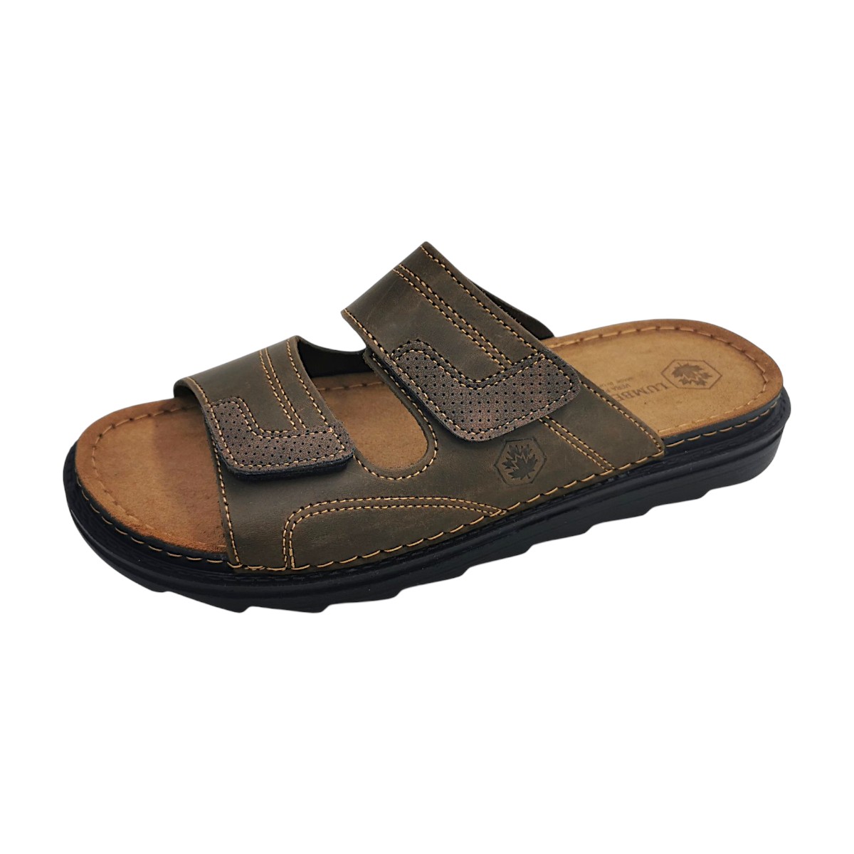 Lumberjack Asher Herrenschuhe Pantolette Braun Freizeit (dkl. brown, Gr. 1:41) Lumberjack Asher Herrenschuhe Pantolette Braun Freizeit (dkl. brown, Gr. 1:41)