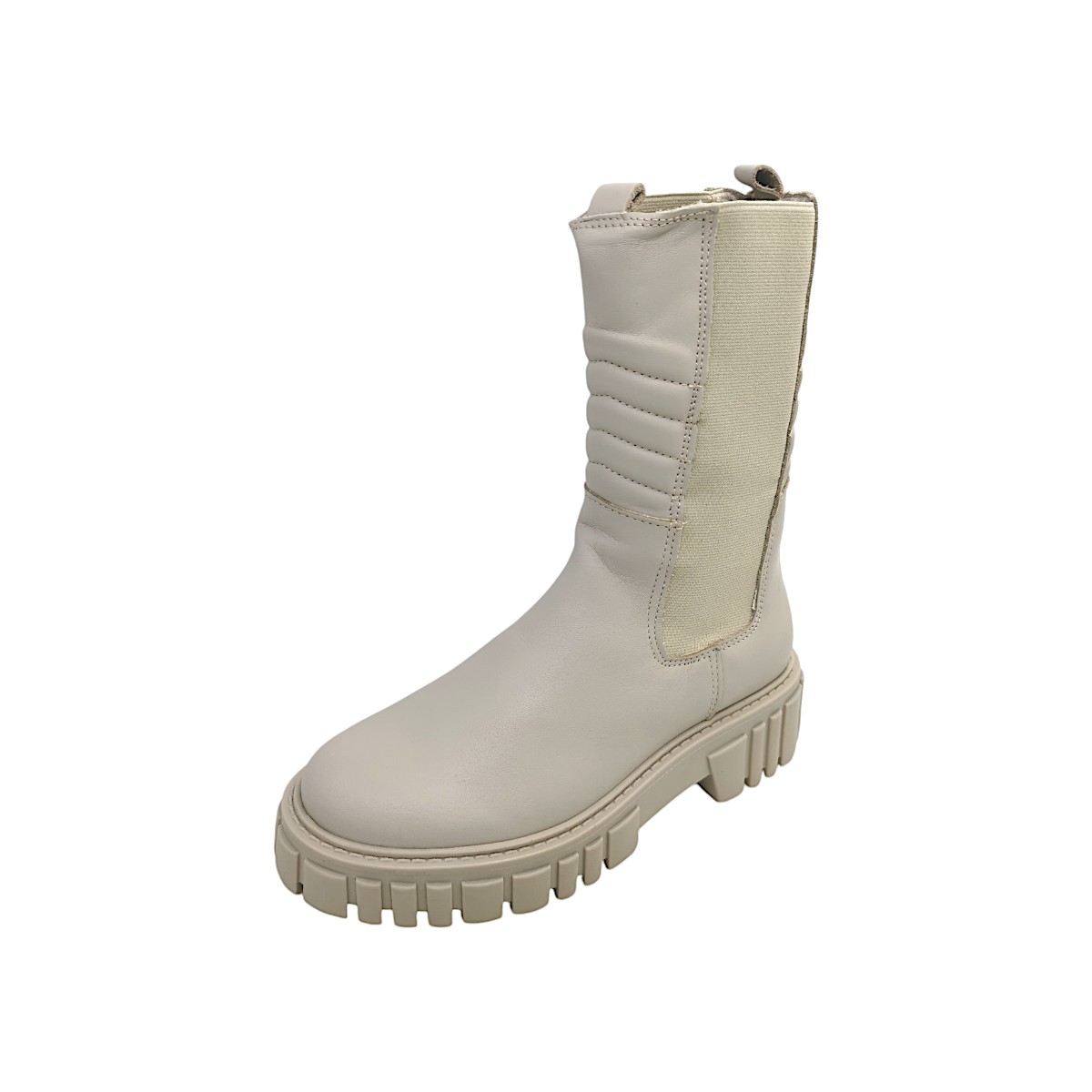 Palpa Damenschuhe Stiefel Weiß Freizeit (Beige, Größe 41 EU)