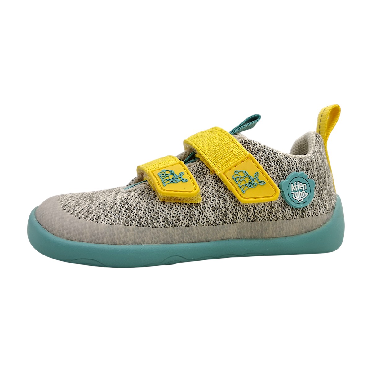 Affenzahn Happy Nashorn Kinderschuhe Jungen Halbschuhe Klett Barfußschuhe Grau Freizeit Affenzahn Happy Nashorn Kinderschuhe Jungen Halbschuhe Klett Barfußschuhe Grau Freizeit