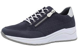 Rieker New Ypork/Namur/Kasanga N9516-14 Blau pazifik/silber