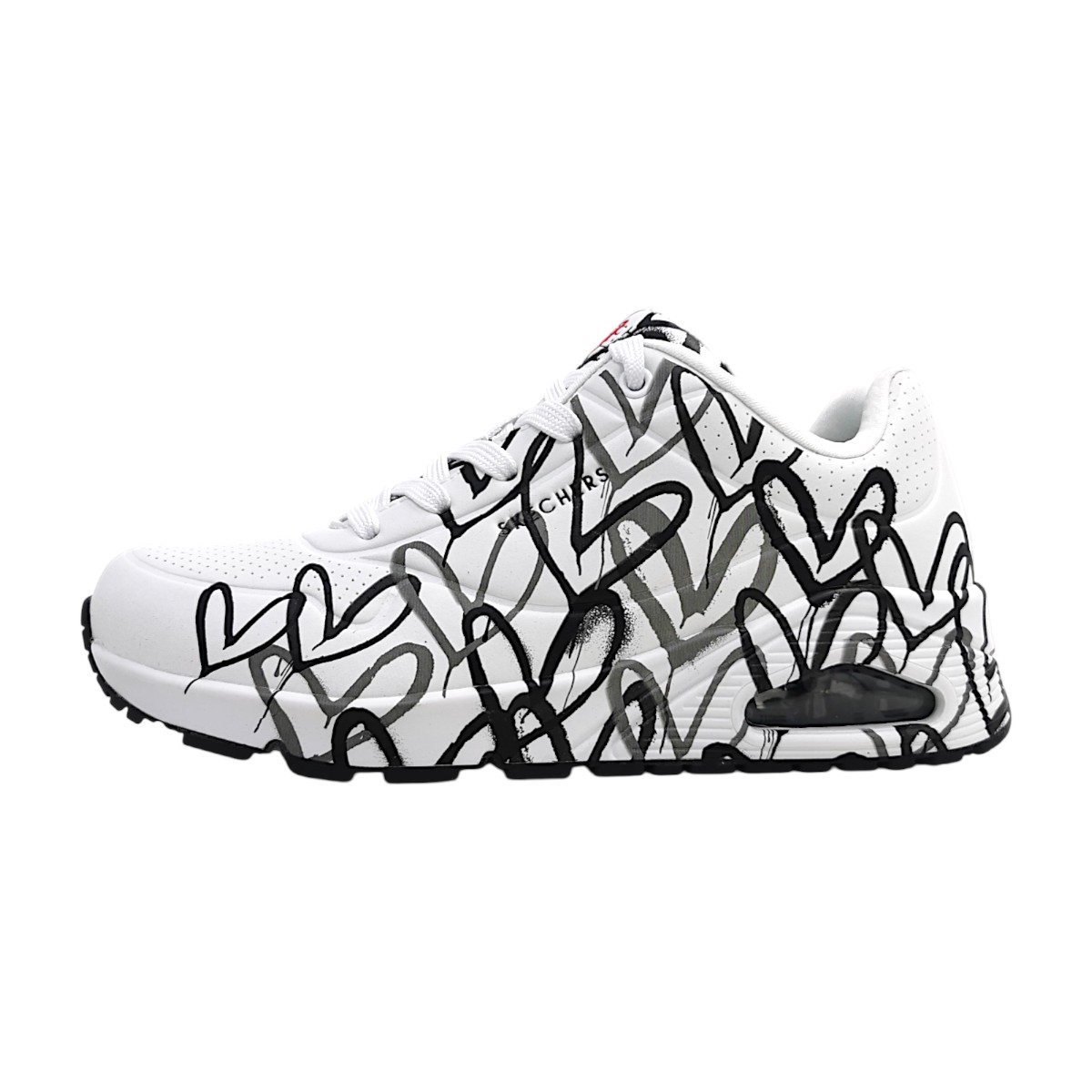 Skechers Uno - Spread the Love 155507 WBGY Weiß white/black/gray WBGY Skechers Uno - Spread the Love 155507 WBGY Weiß white/black/gray WBGY