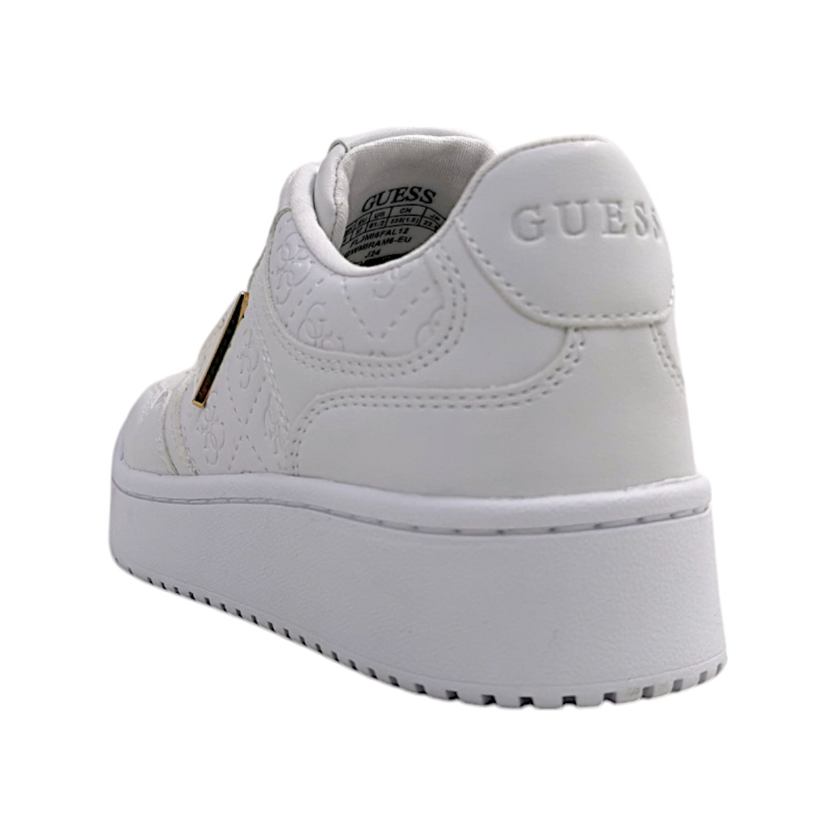 Guess Miram 6 Damenschuhe Für lose Einlagen Schnürer Weiß Freizeit (WHITE white, Größe 39 EU)