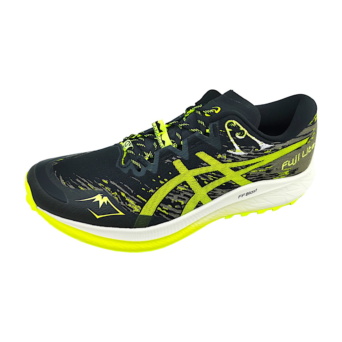 Asics Fuji Lite 5 1011B889 Schwarz 001 black/yellow