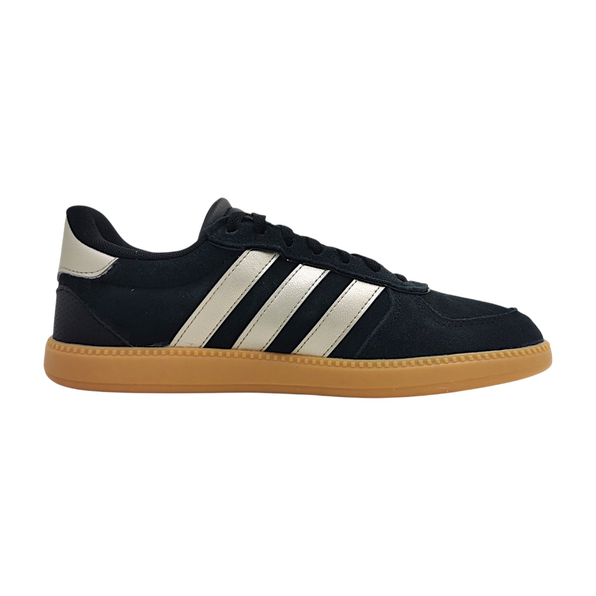 adidas Breaknet Sleek Damenschuhe sportlicher Schnürer Schwarz Freizeit (black/met./gum, Größe 42 EU)