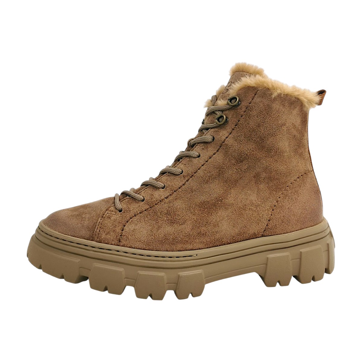 Paul Green  Damenschuhe Schnürstiefel Braun Freizeit (nut 001, Gr. 2:4)