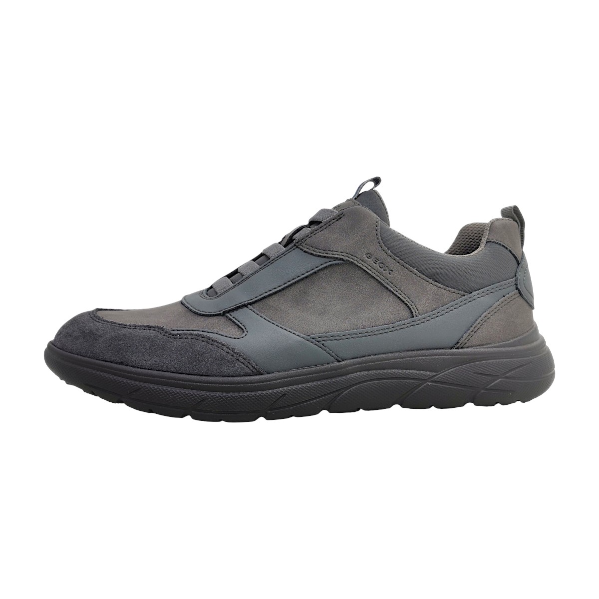Geox Herrenschuhe sportlicher Schnürer Grau Freizeit